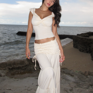 DENALI MAXI SKIRT - NEUTRAL : BONE