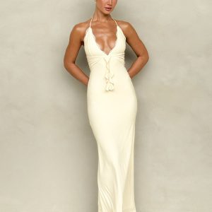 DEENA MAXI DRESS - YELLOW : LEMON