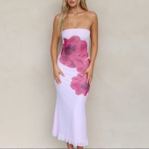 LILLIAN DRESS - PINK : BABY PINK