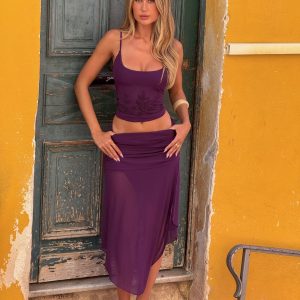 MARIANA SKIRT - PURPLE