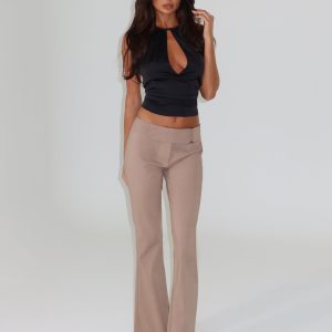 VESPER PANT - BROWN : TAN