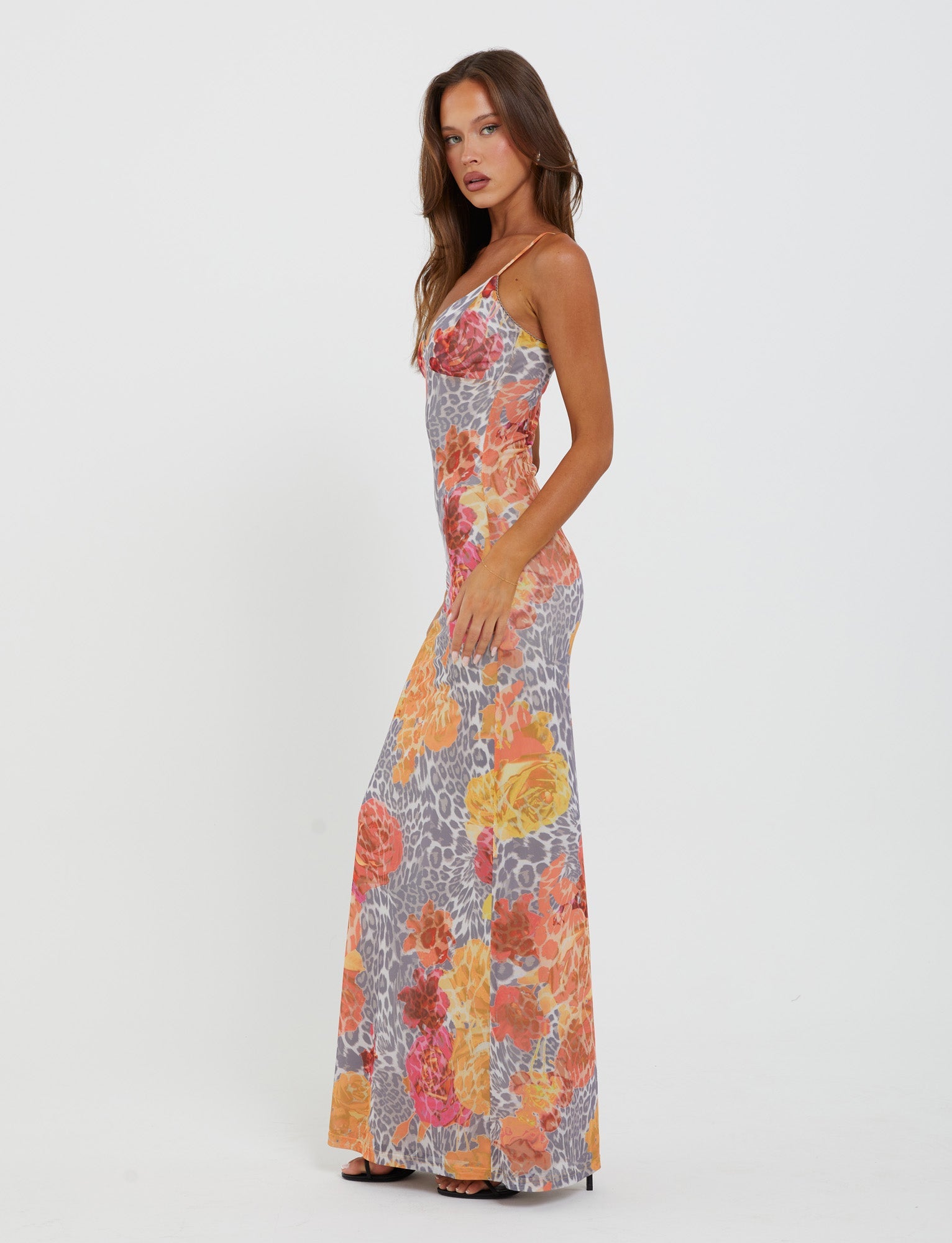 JULIANNA DRESS - MULTI : LEOPARD : ORANGE LEOPARD - Image 3