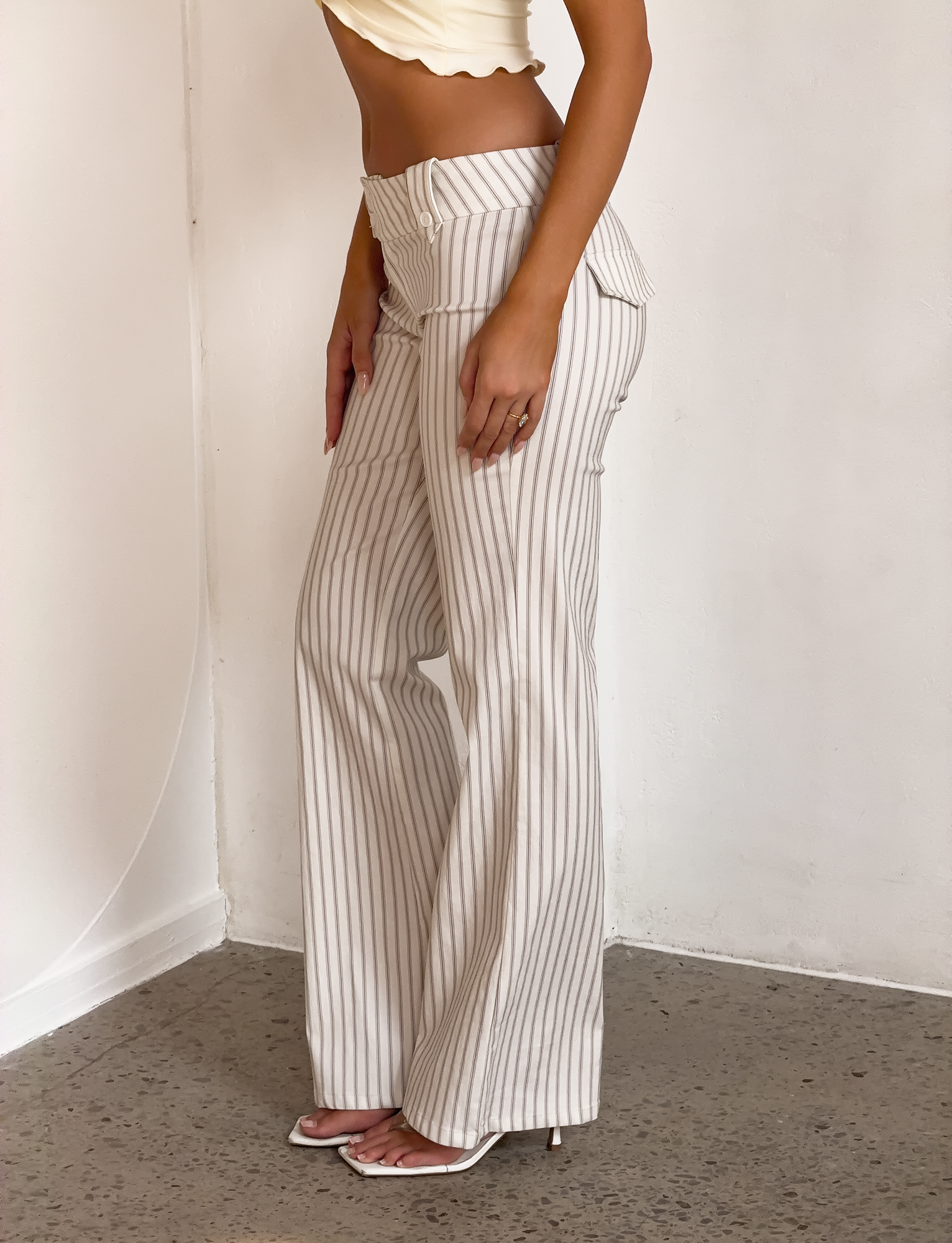 KITTIE PANT - IVORY STRIPE - Image 8