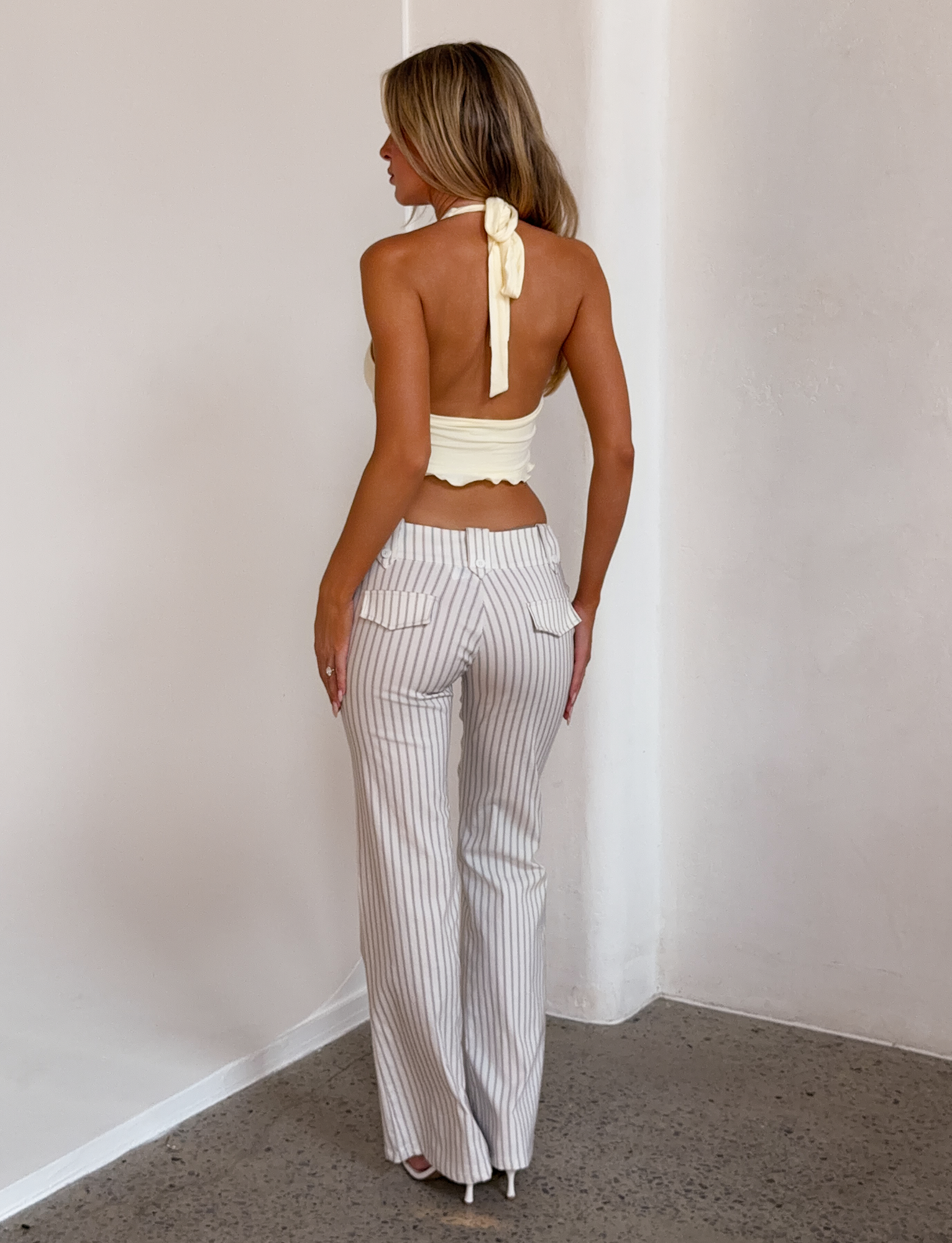 KITTIE PANT - IVORY STRIPE - Image 9