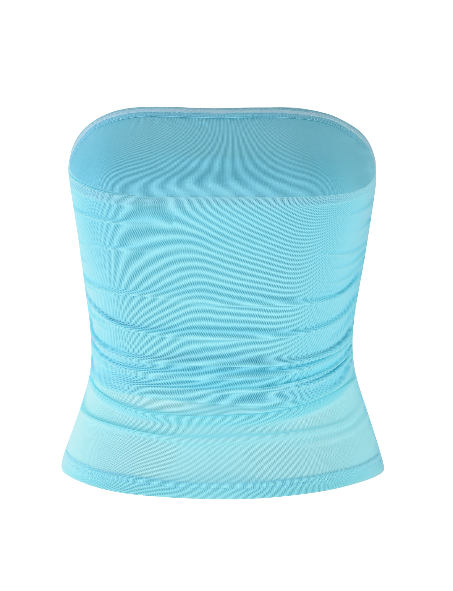 HARRIETT TUBE TOP - BLUE : ICE BLUE : BRIGHT BLUE - Image 7