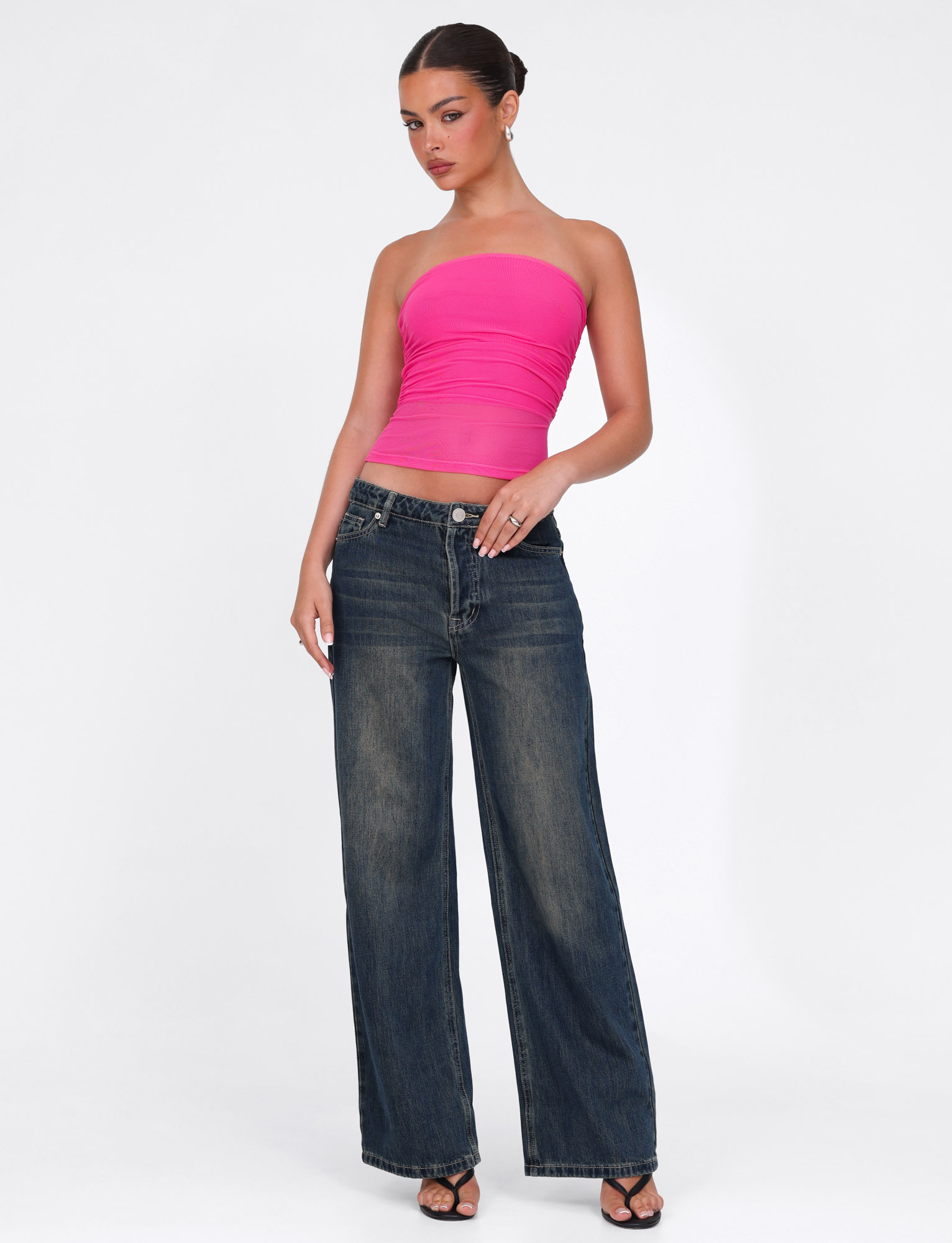HARRIETT TUBE TOP - PINK : PINK - Image 3