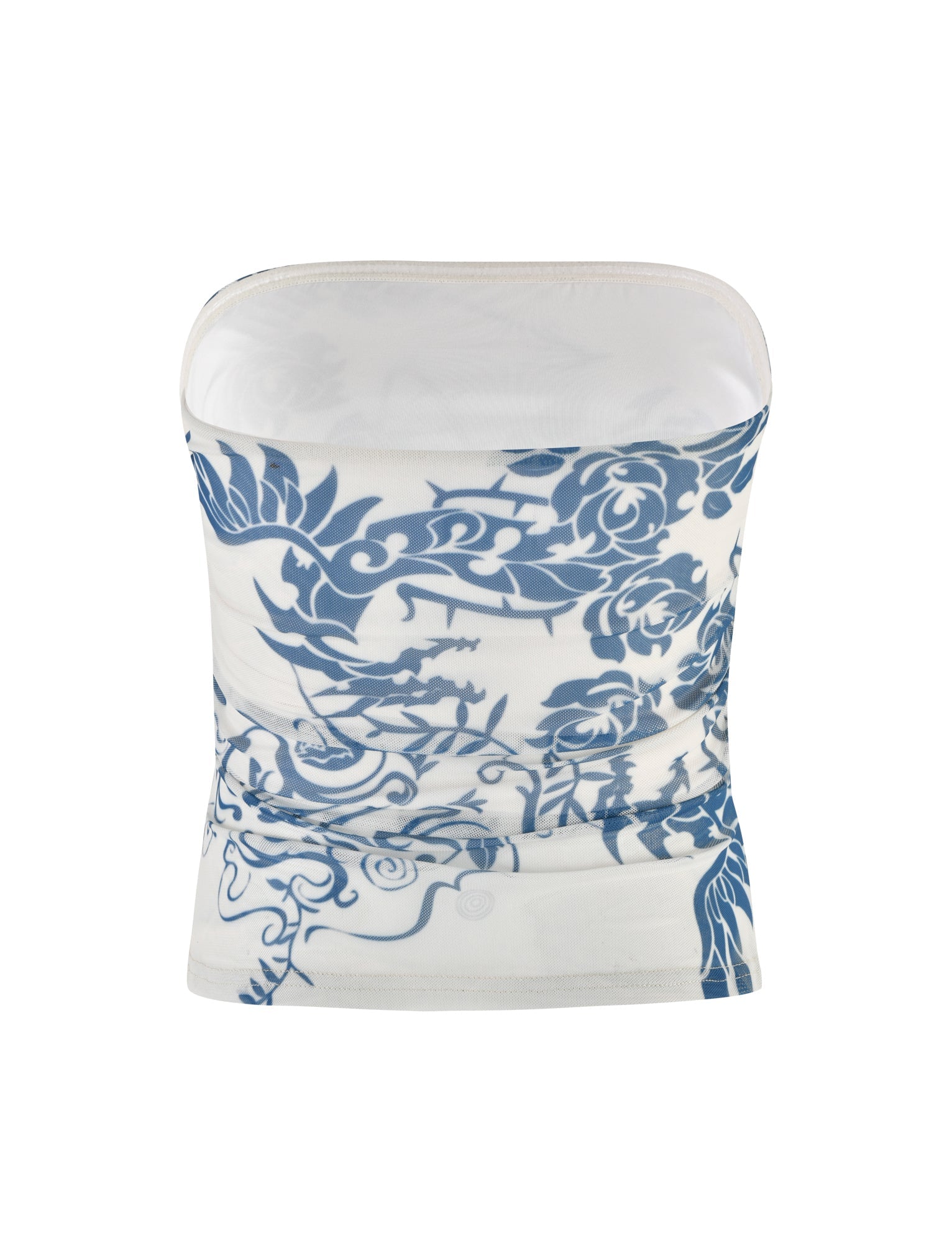 HARRIETT TUBE TOP - BLUE : TATTOO : TATTOO PRINT - Image 9