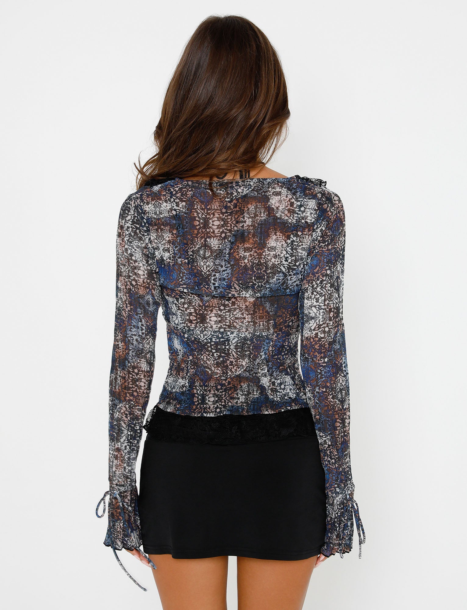 ZELDA TOP - BLACK ABSTRACT - Image 6