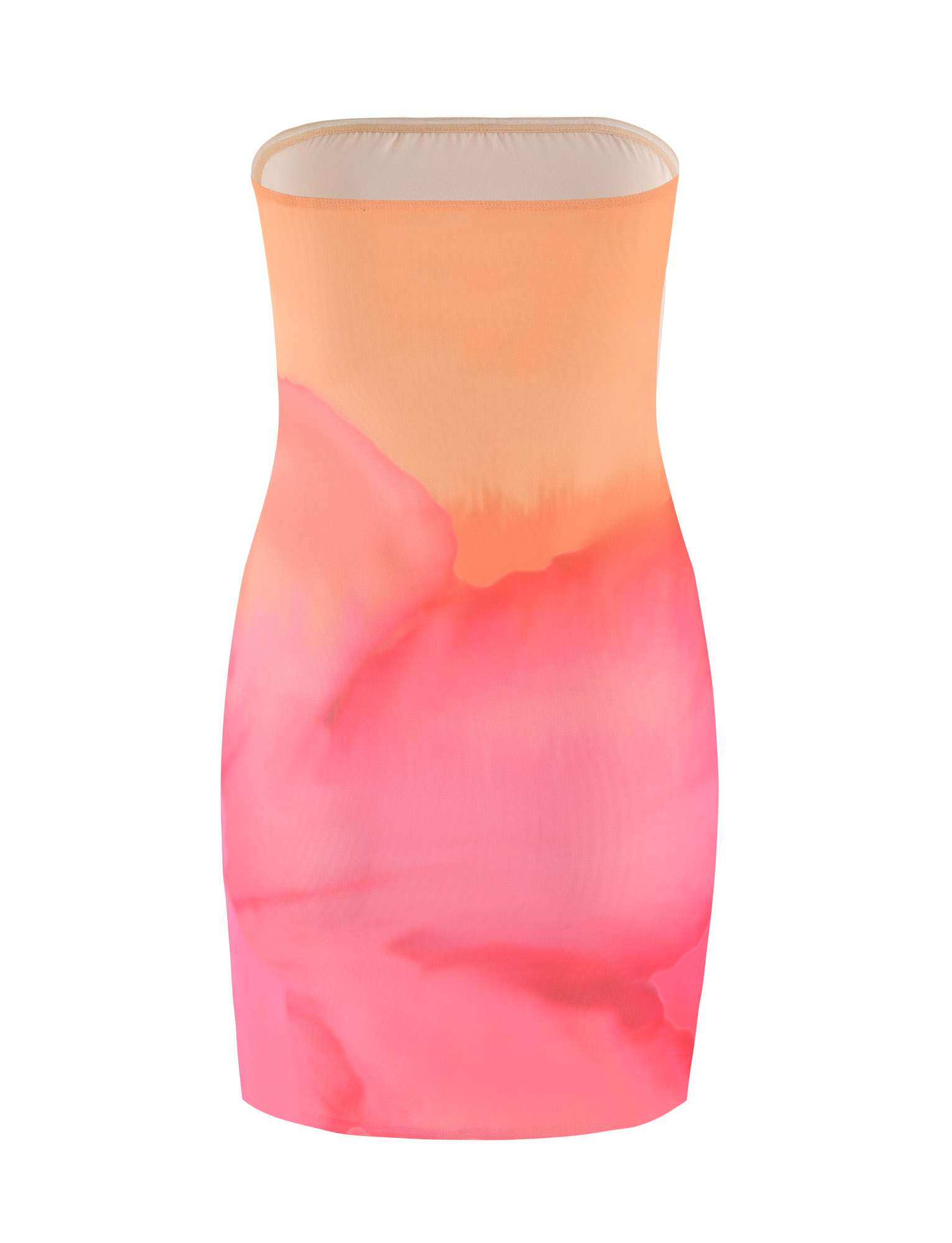 CHER MINI DRESS - PINK : MACRO FLORAL : PINK HIBISCUS - Image 9