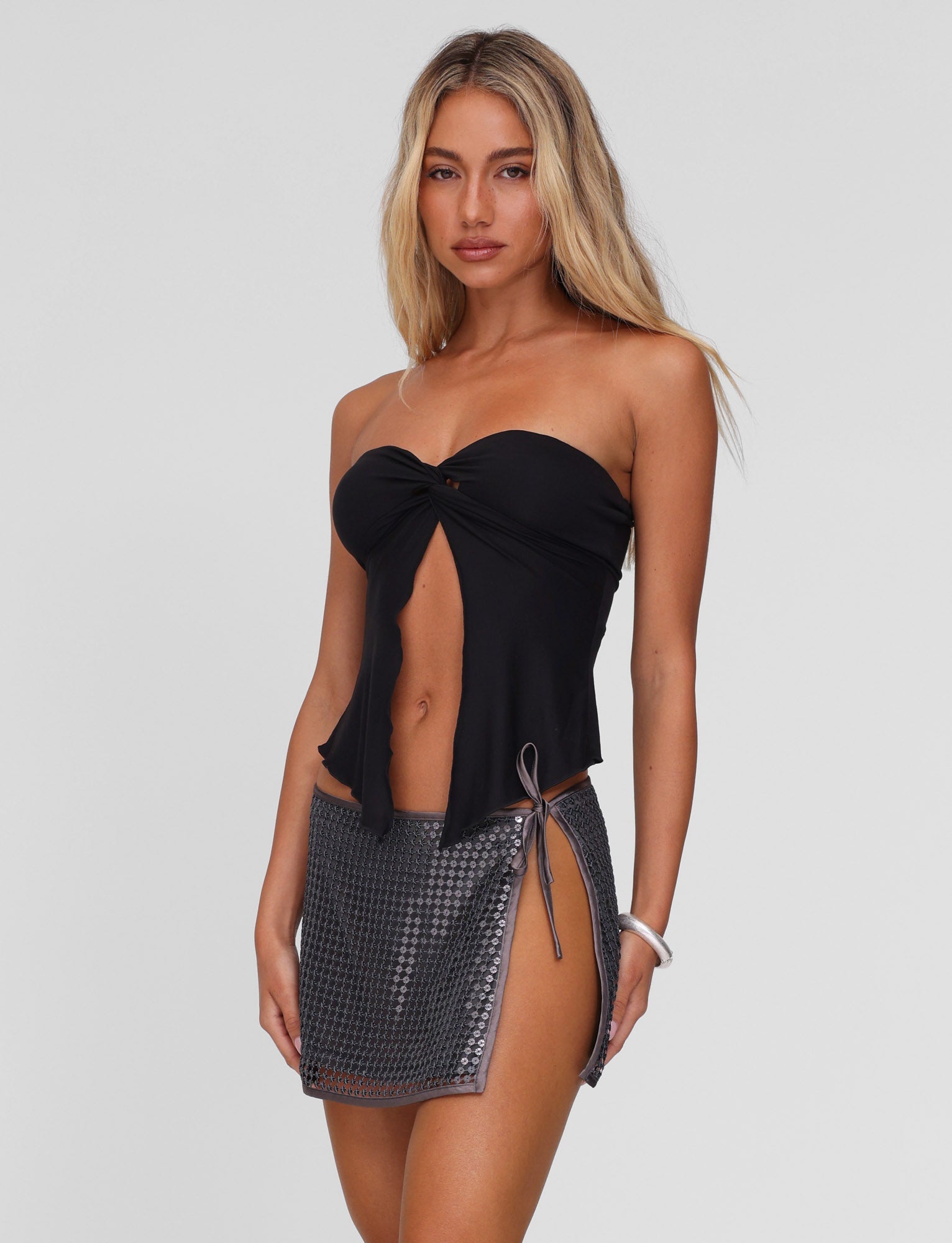 CHARMAINE TOP - BLACK - Image 4