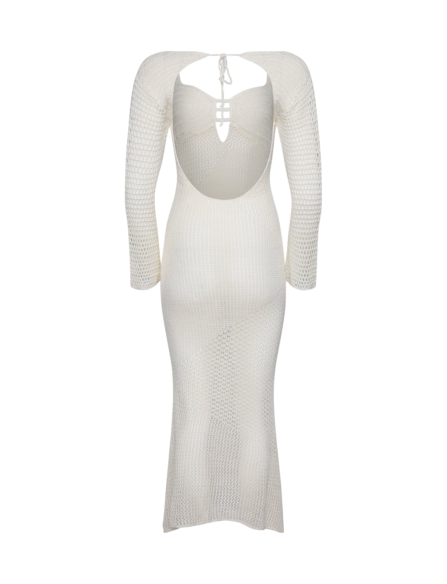 MACAULEY DRESS - WHITE : CREAM - Image 6