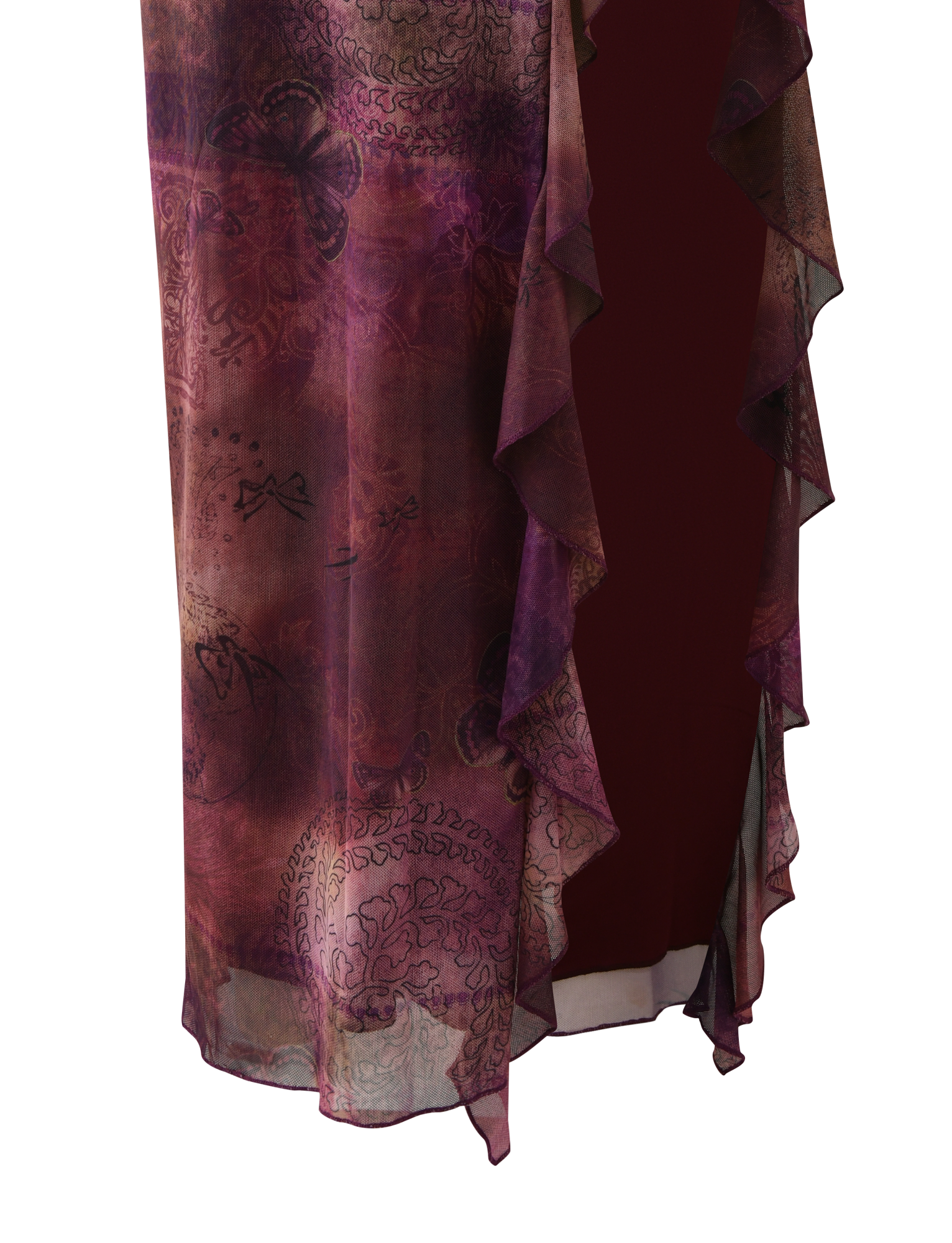 THEO SKIRT - PLUM BUTTERFLY PAISLEY - Image 8