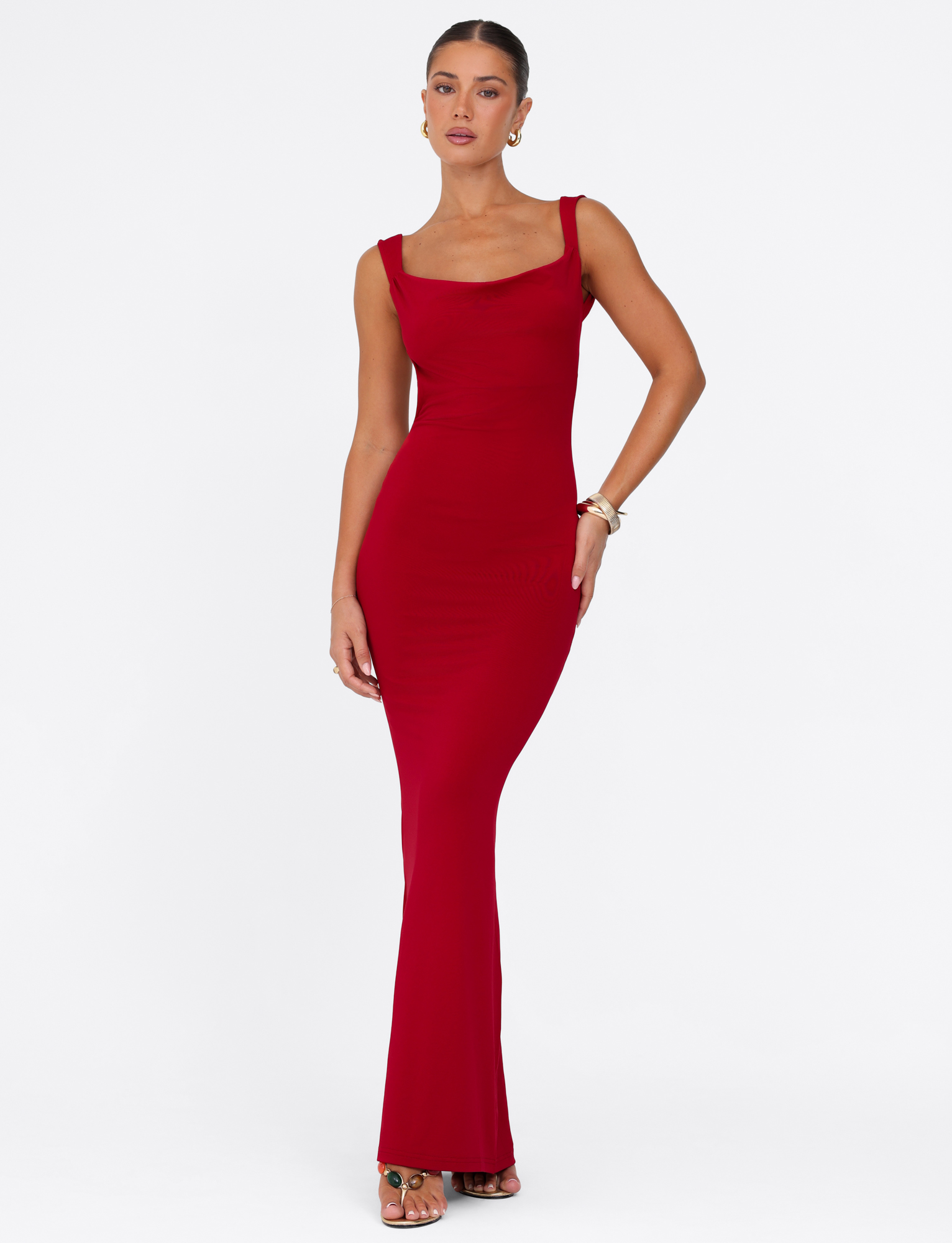 MORANA MAXI DRESS - RED - Image 3