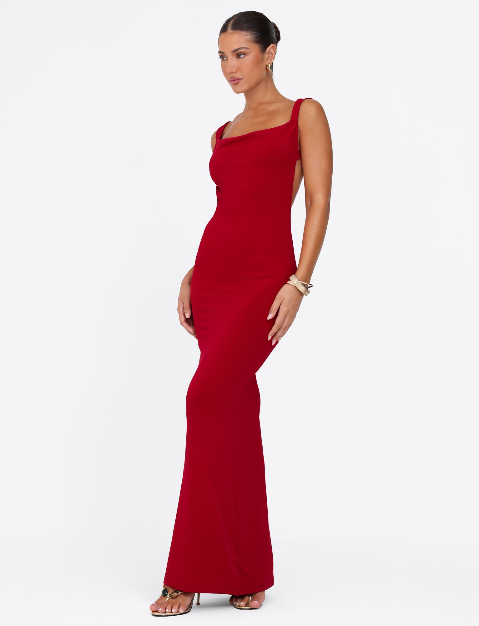MORANA MAXI DRESS - RED - Image 4
