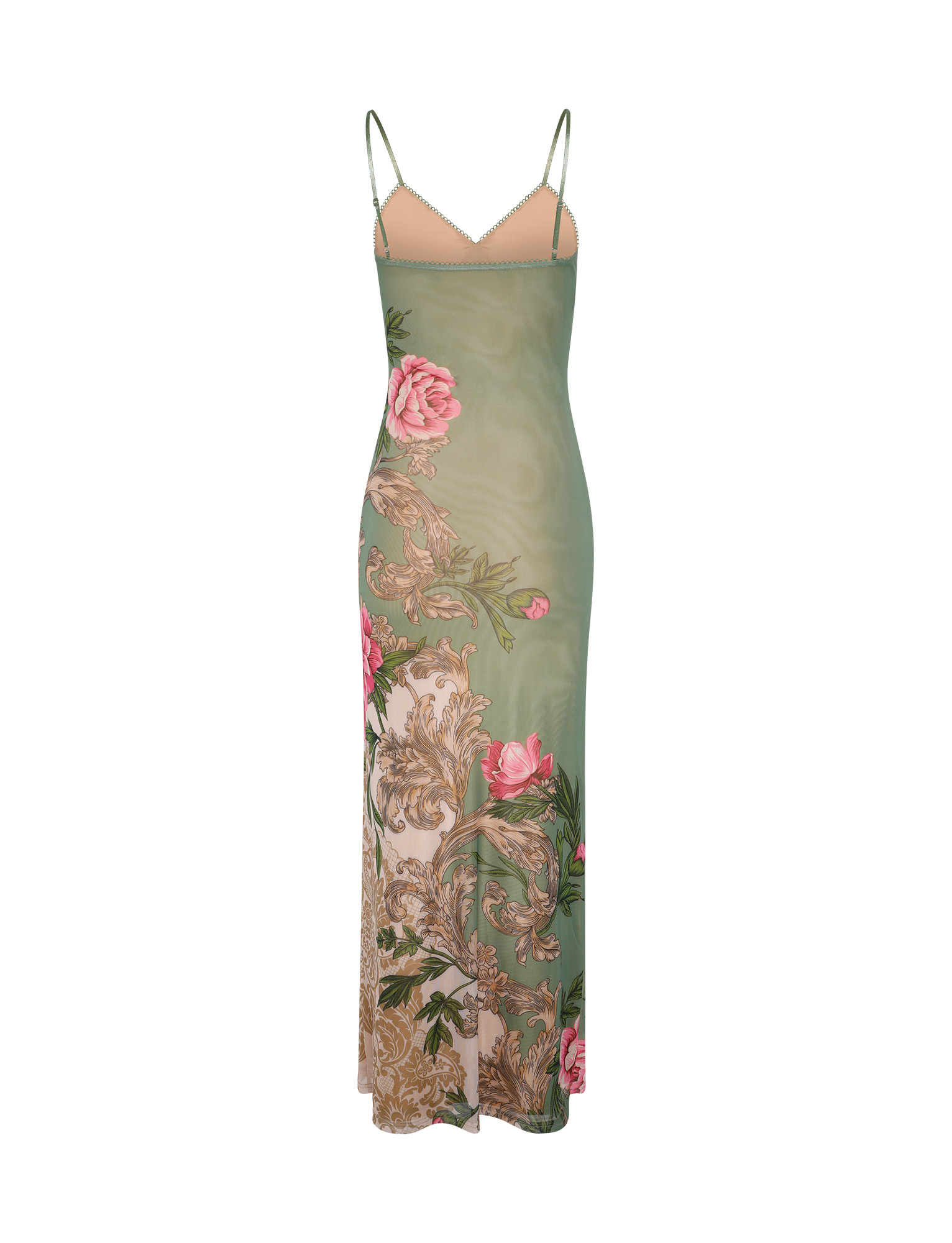 JULIANNA DRESS - GREEN : FLORAL : ROCCOCO FLORAL - Image 8