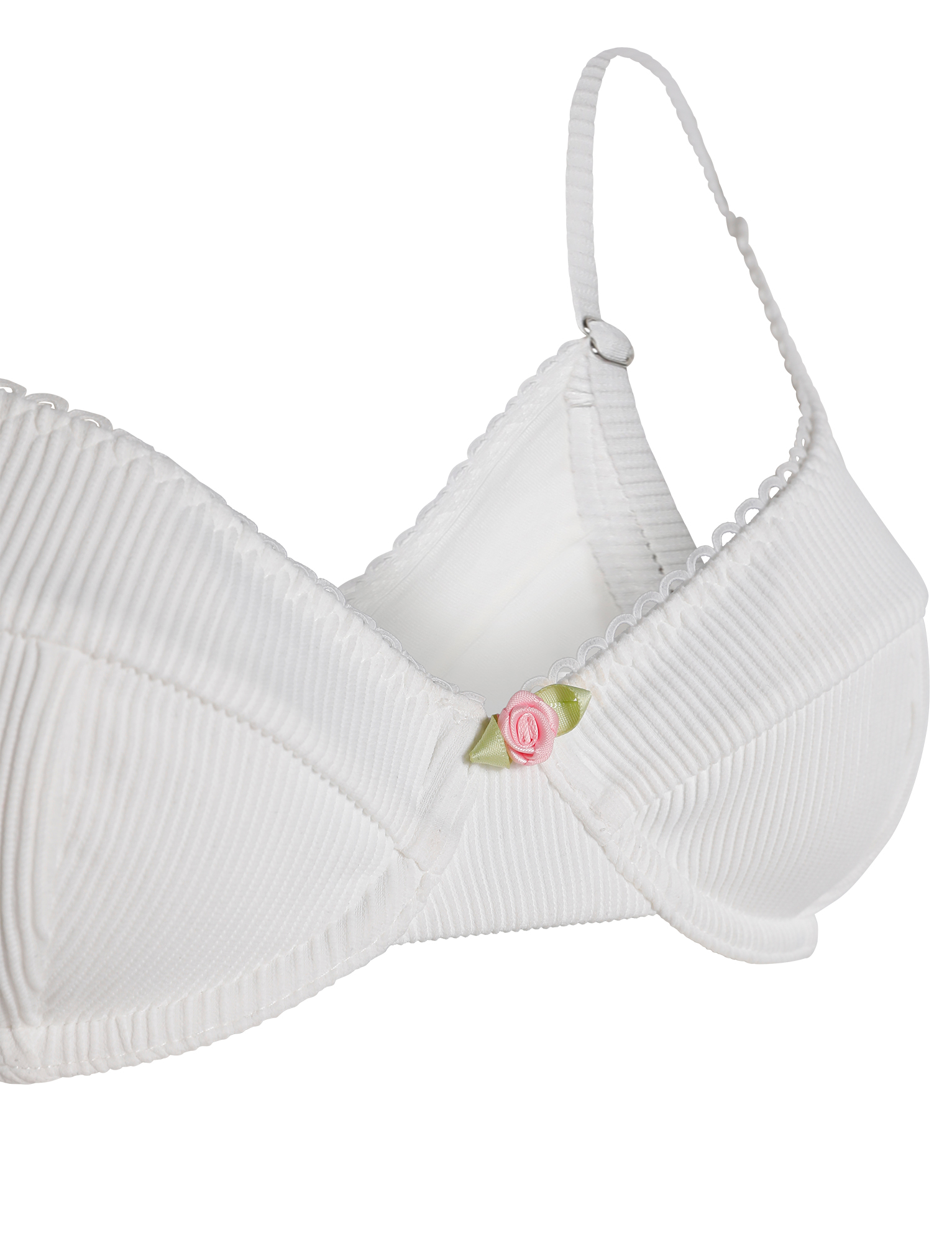 MILANA BIKINI TOP - WHITE - Image 7