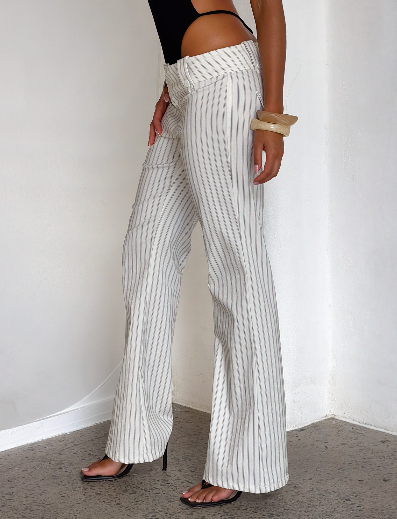 KITTIE PANT - IVORY STRIPE - Image 3