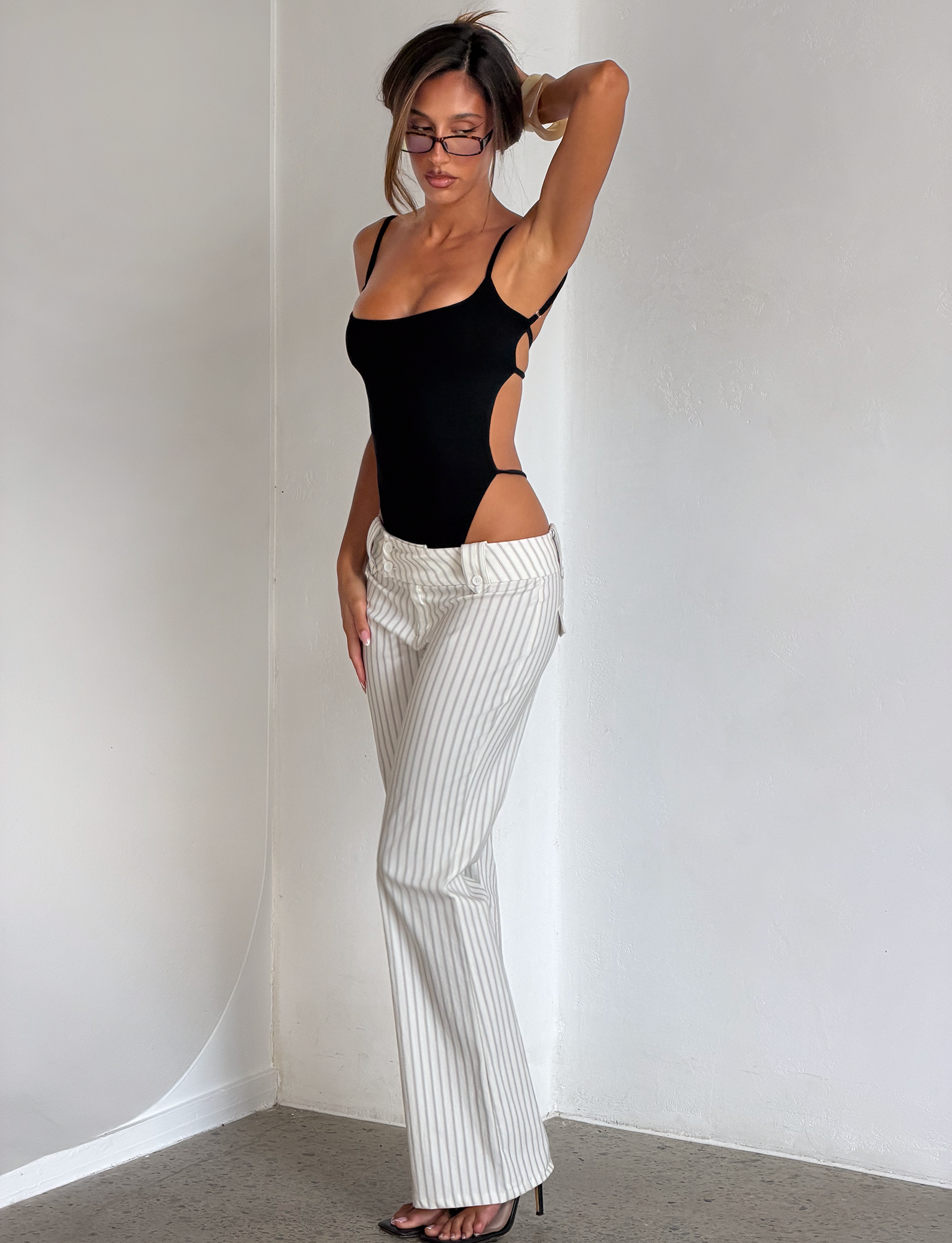 KITTIE PANT - IVORY STRIPE - Image 4
