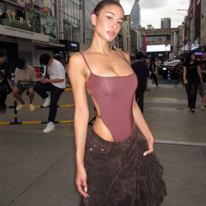 MINERVA BODYSUIT - CHOCOLATE