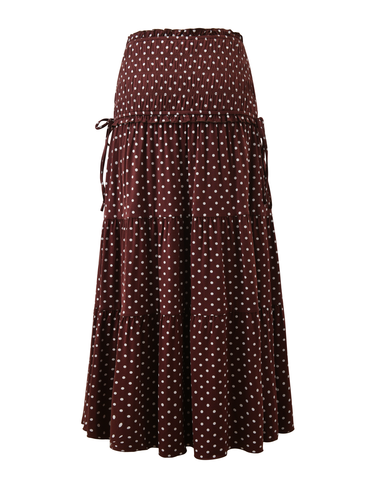 DENALI MAXI SKIRT - BROWN DOT - Image 10
