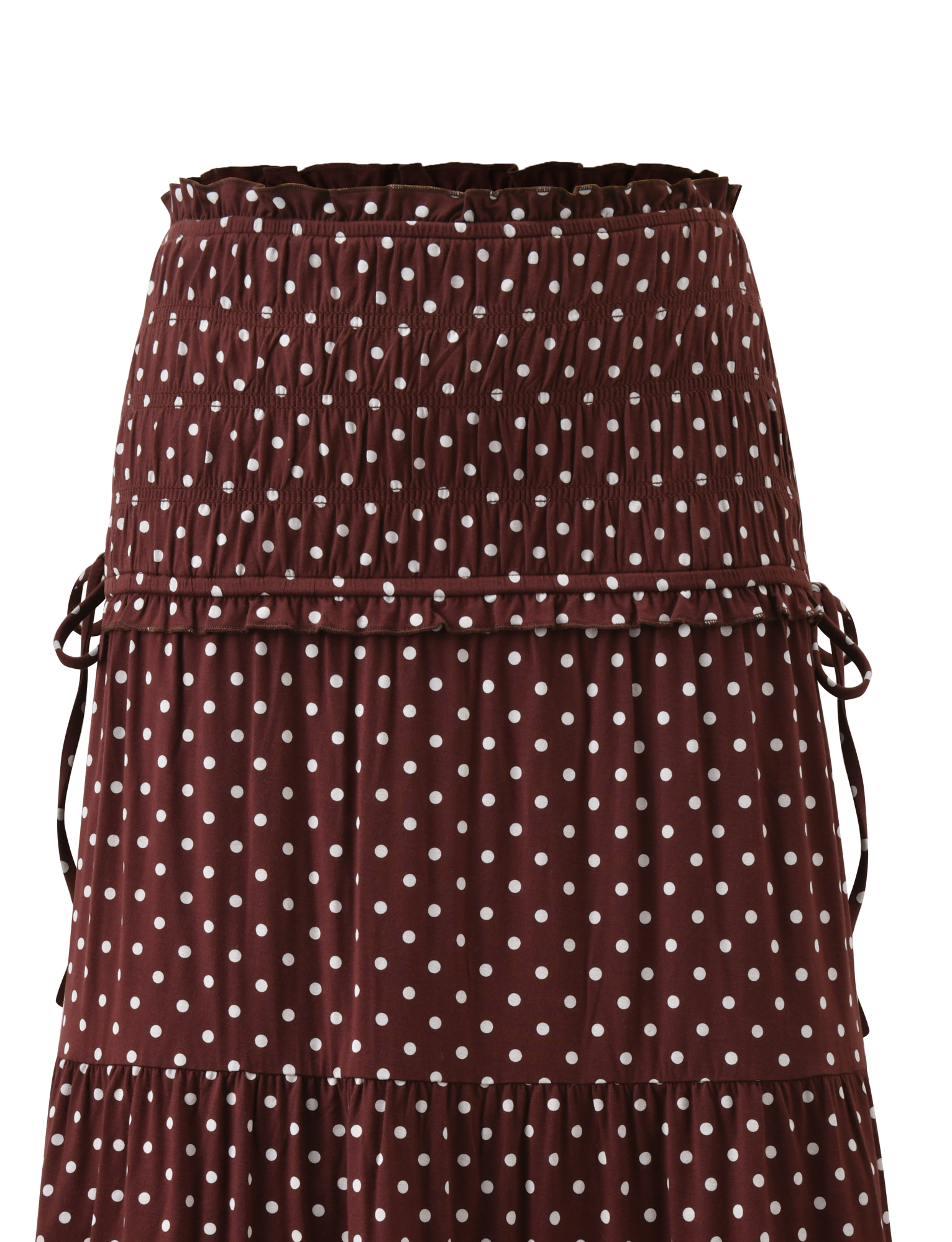 DENALI MAXI SKIRT - BROWN DOT - Image 11