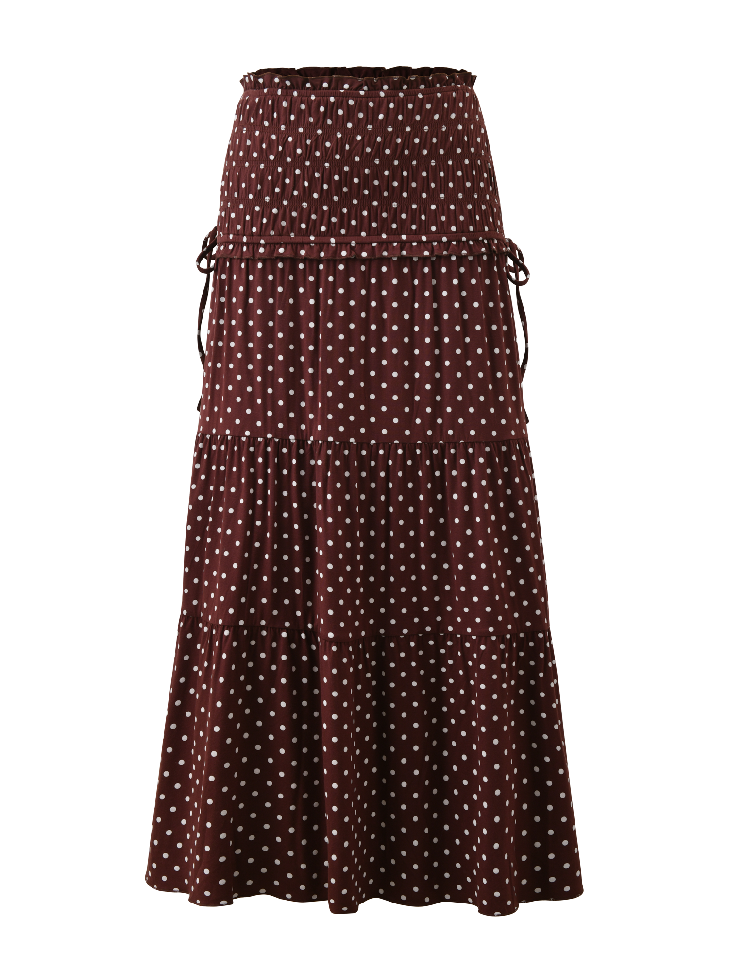 DENALI MAXI SKIRT - BROWN DOT - Image 9