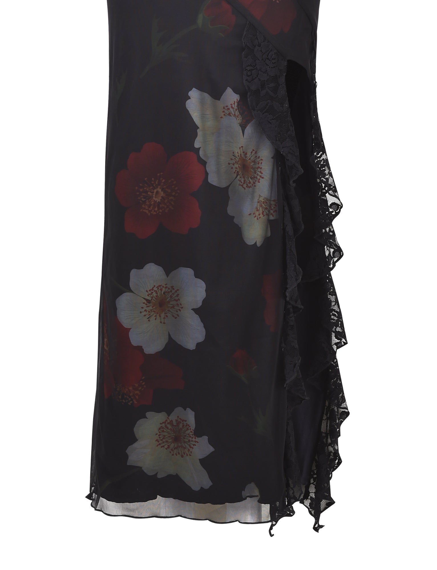 THEO MAXI DRESS - RED : MACRO FLORAL - Image 9