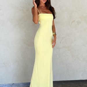 CARA DRESS - YELLOW : PASTEL CITRUS