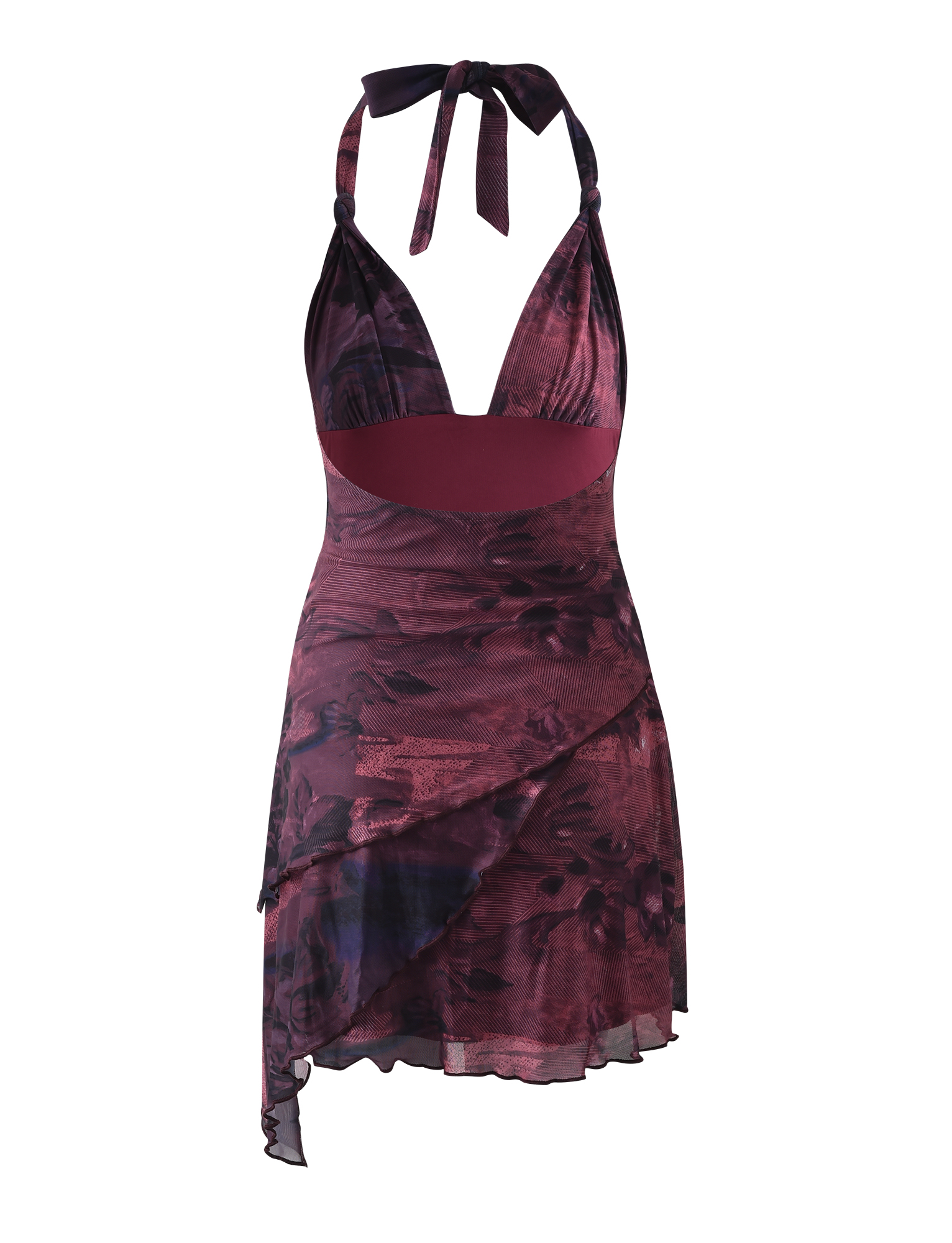 FRIEDA DRESS - RED : BURGUNDY ROMANTIC - Image 8
