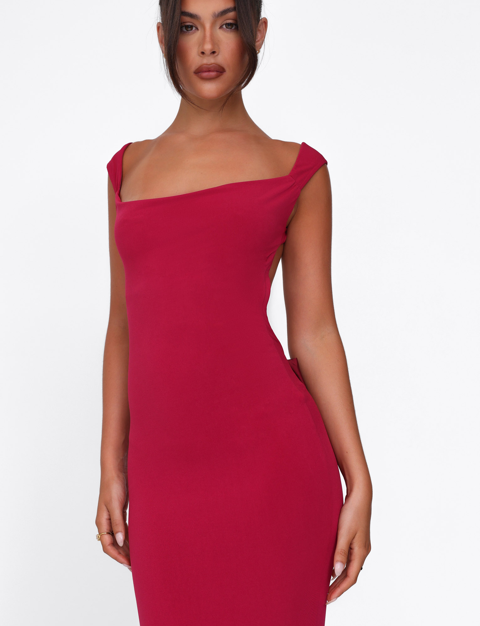 ZITA DRESS - RED : SALSA : DEEP RED - Image 6
