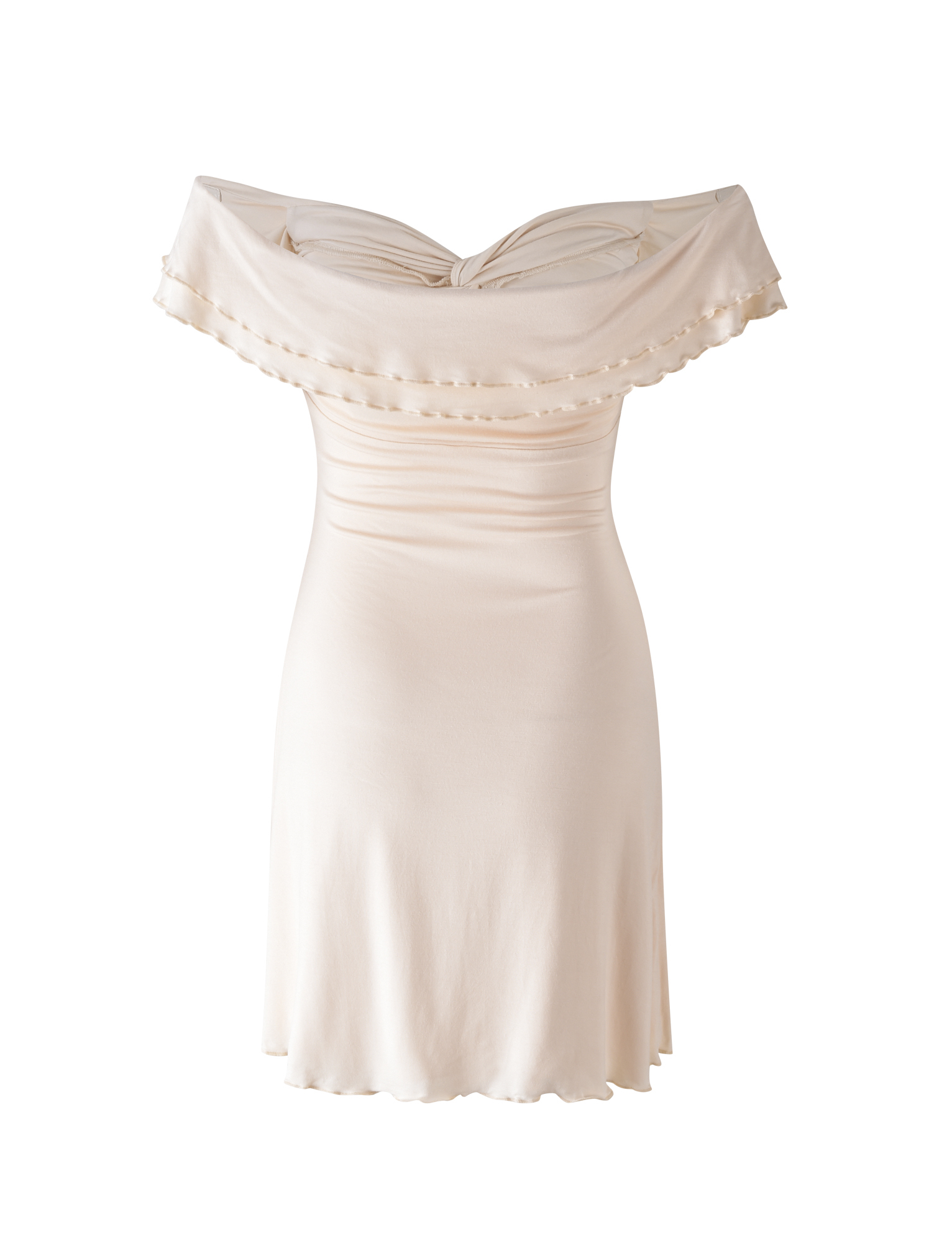 DENALI MINI DRESS - WHITE : BONE - Image 7