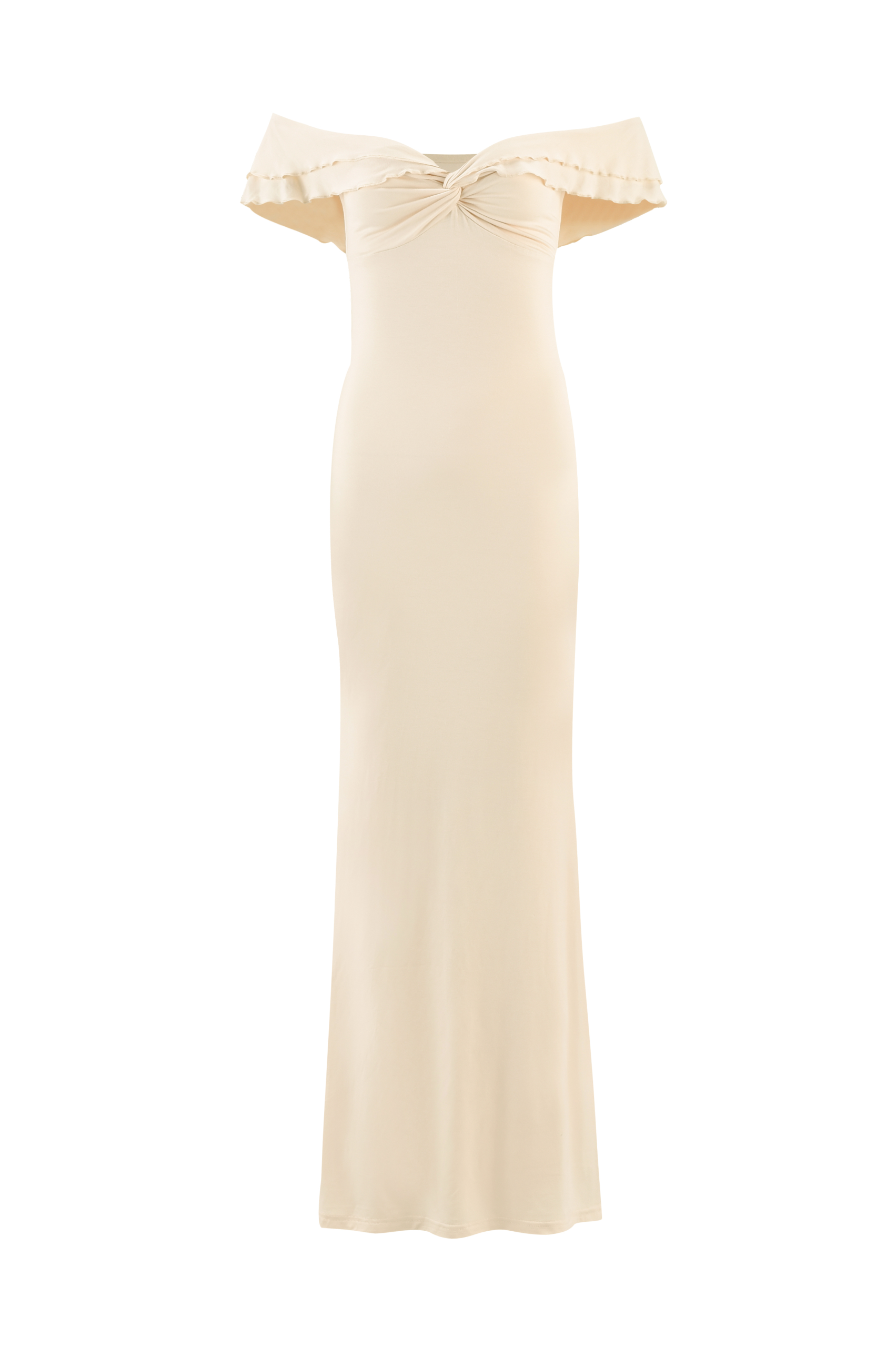 DENALI MAXI DRESS - WHITE : BONE - Image 7