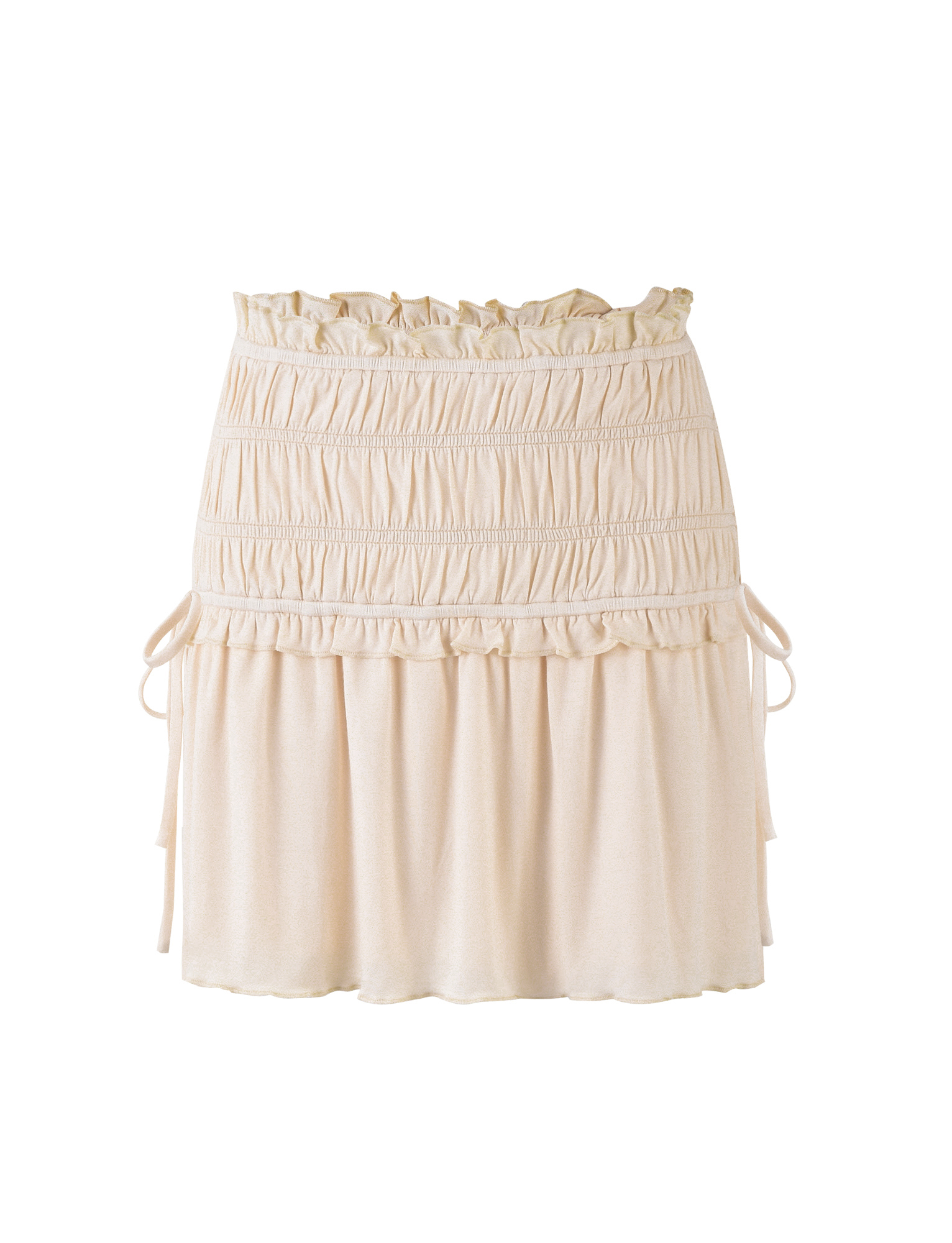 DENALI MINI SKIRT - WHITE : BONE - Image 7