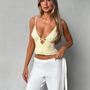 KATINA CAMI - YELLOW : BUTTER