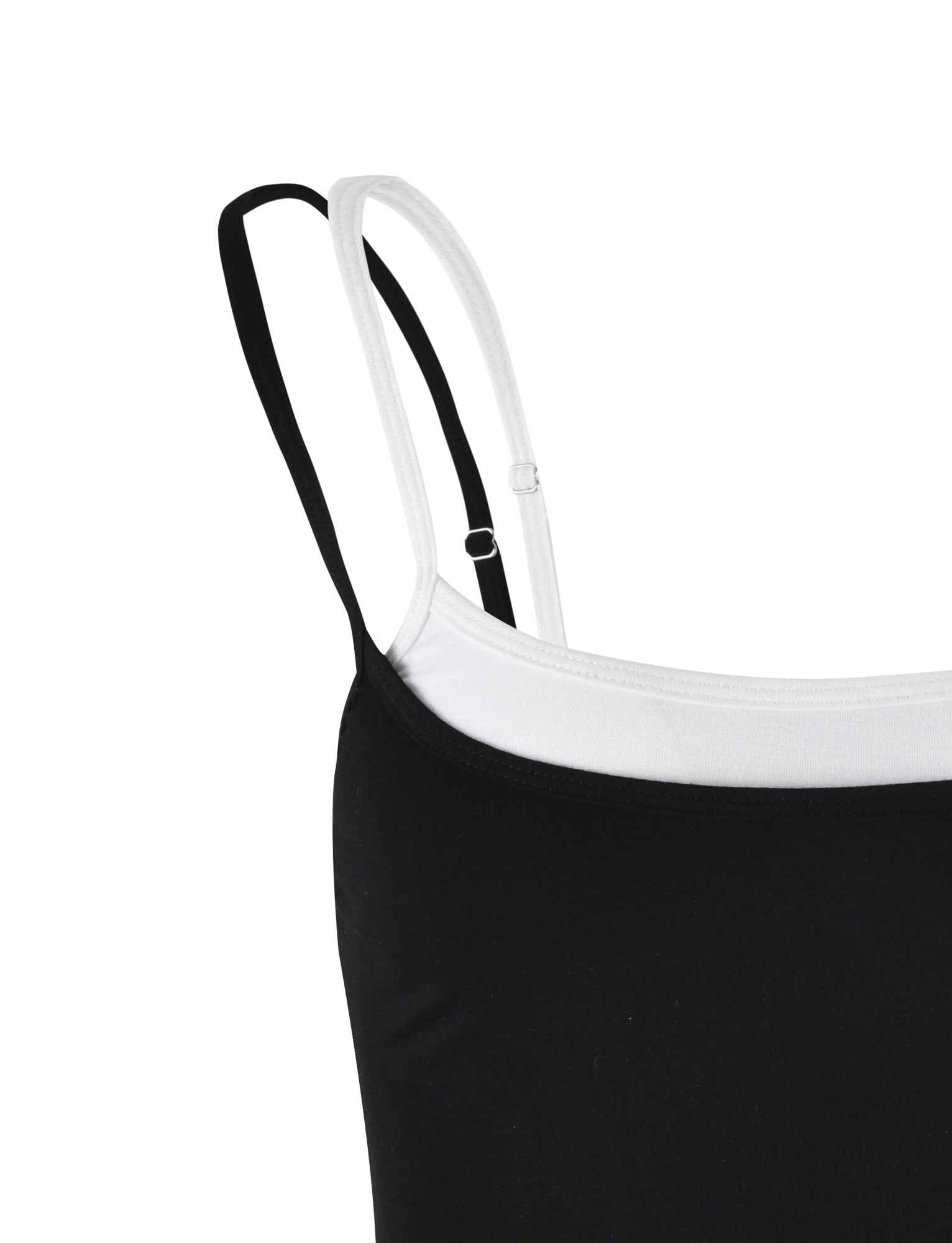 ADAIR TOP - BLACK : BLACK/WHITE - Image 7
