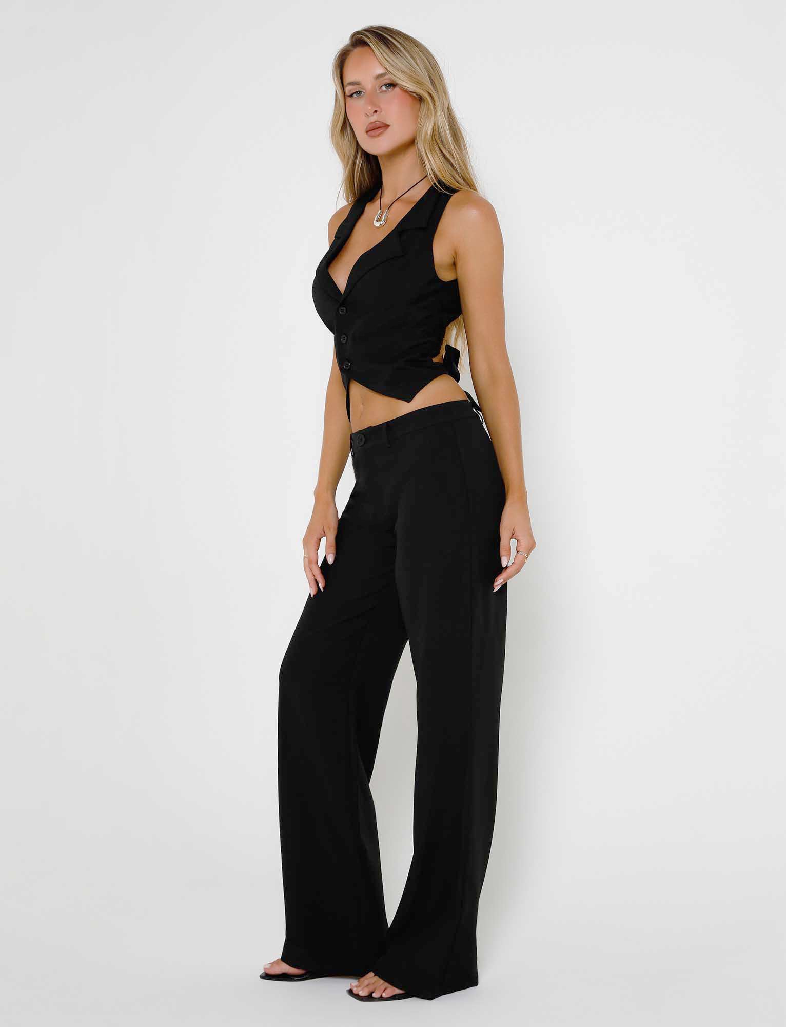 MARJORIE PANT - BLACK - Image 2
