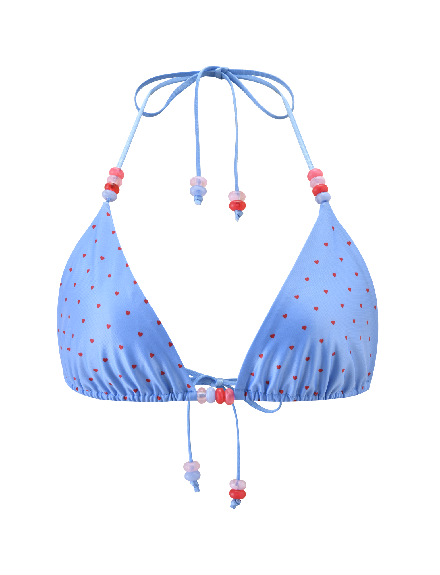 FINLEA BIKINI TOP - BLUE HEART POLKA DOT - Image 7
