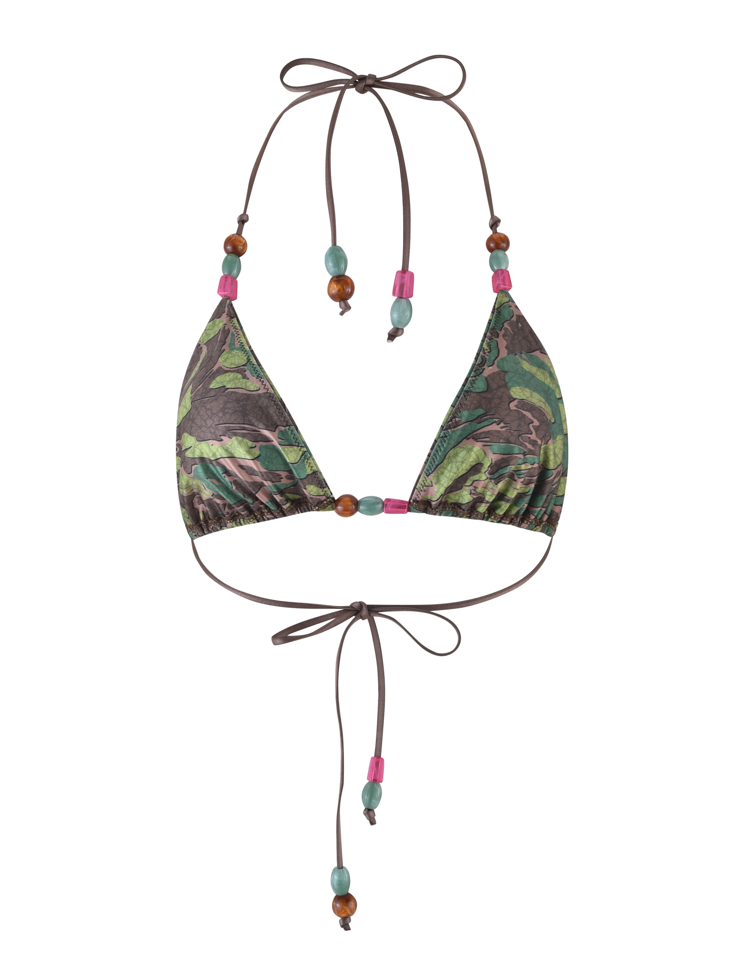 FINLEA BIKINI TOP - GREEN : CAMO - Image 8