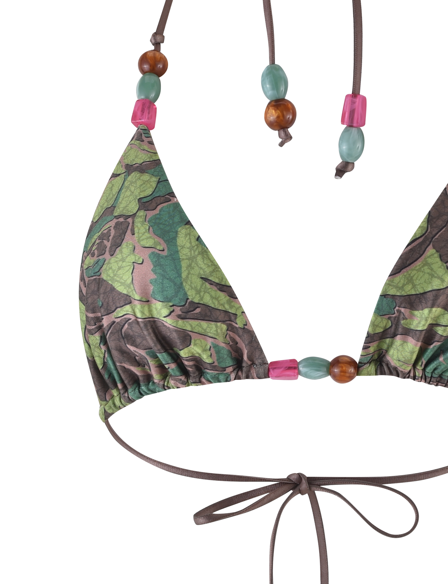 FINLEA BIKINI TOP - GREEN : CAMO - Image 9