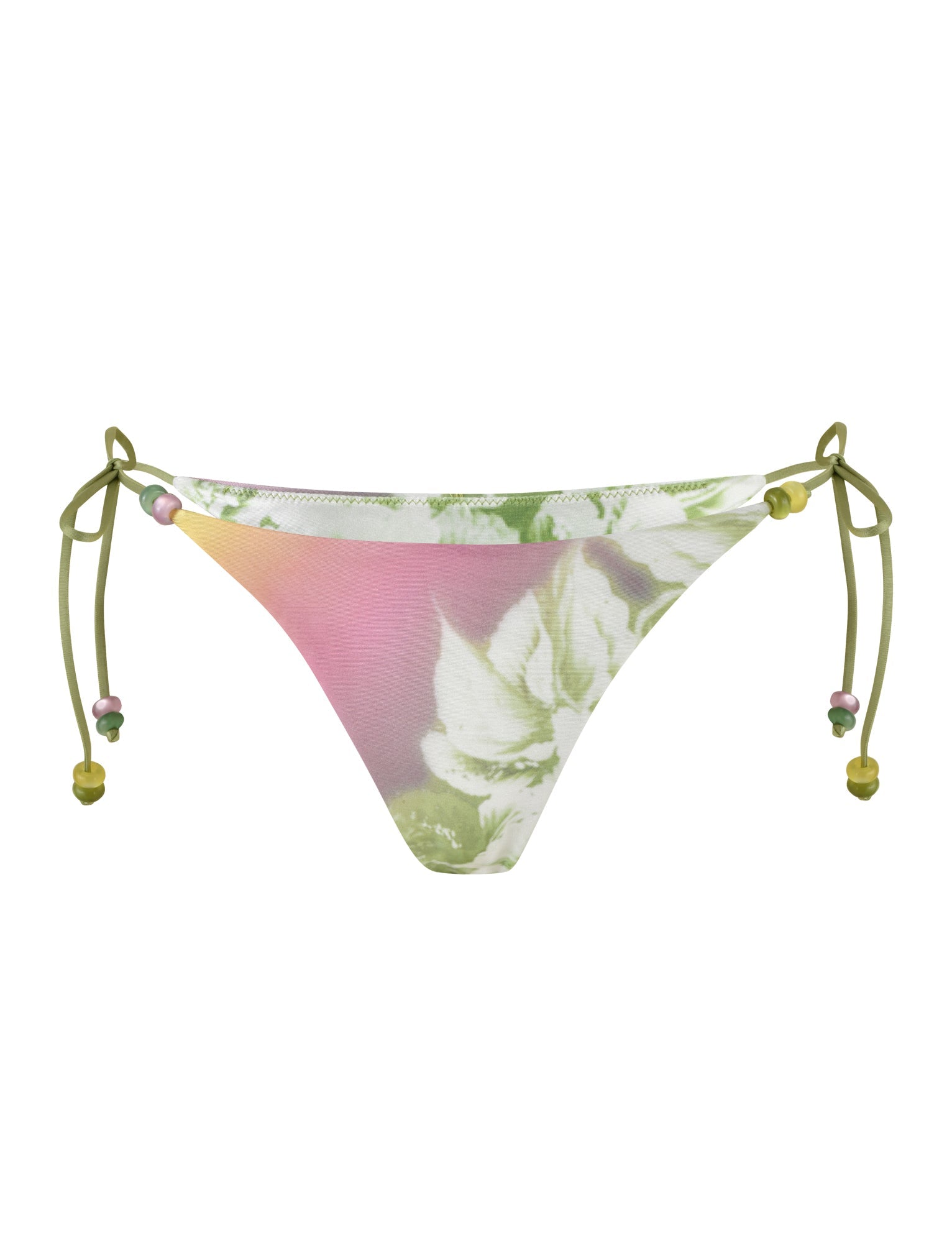 FINLEA BIKINI BOTTOM - GREEN : FLORAL : STRIPE - Image 9