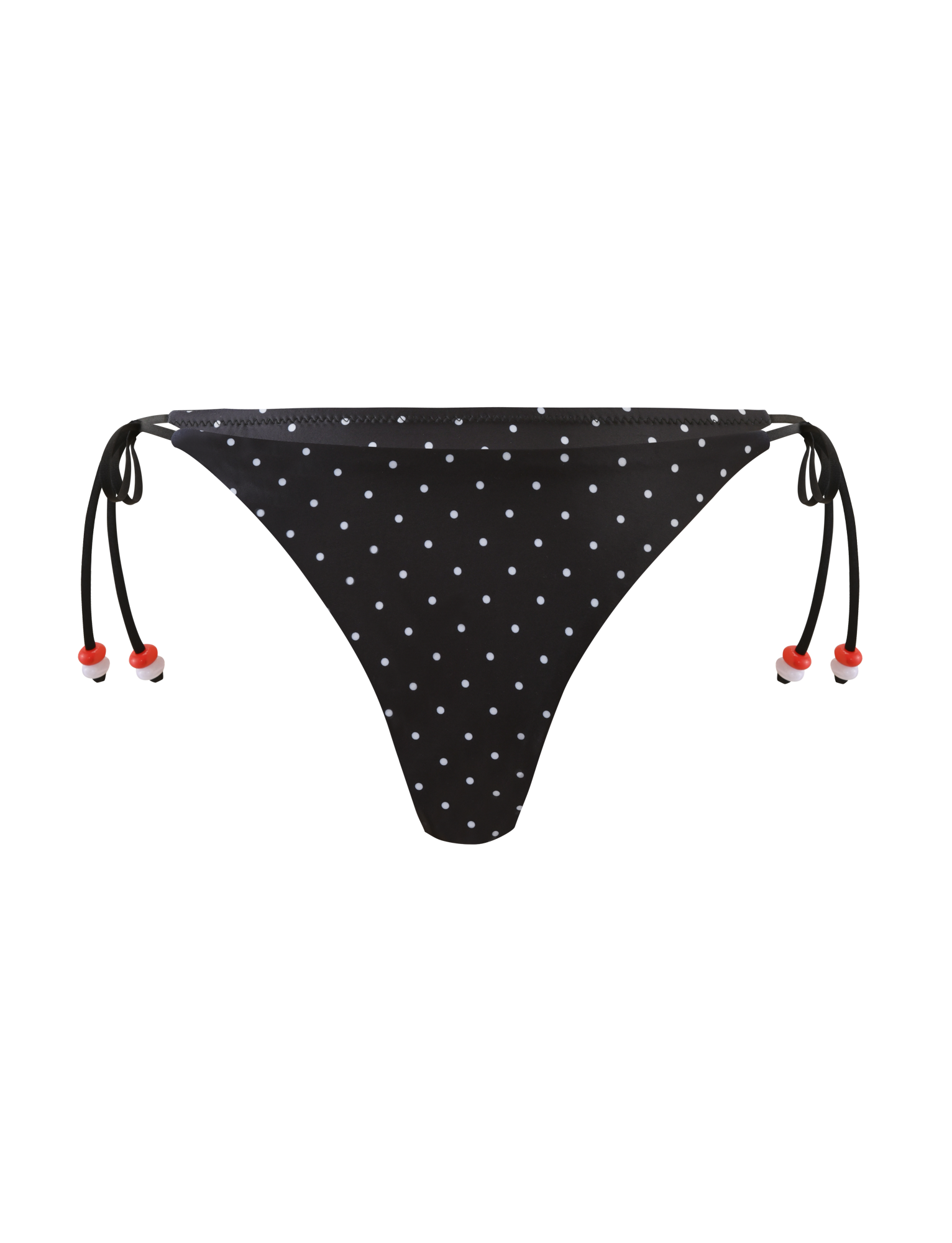 FINLEA BIKINI BOTTOM - POLKA DOT BLACK CREAM - Image 7