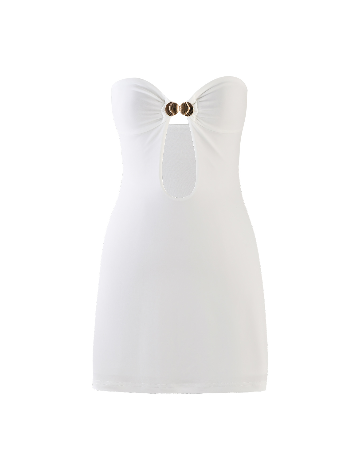 CECILY MINI DRESS - WHITE - Image 5
