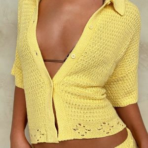 JANAI TOP - YELLOW : LEMON