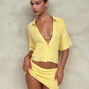 JANAI SKIRT - YELLOW : LEMON