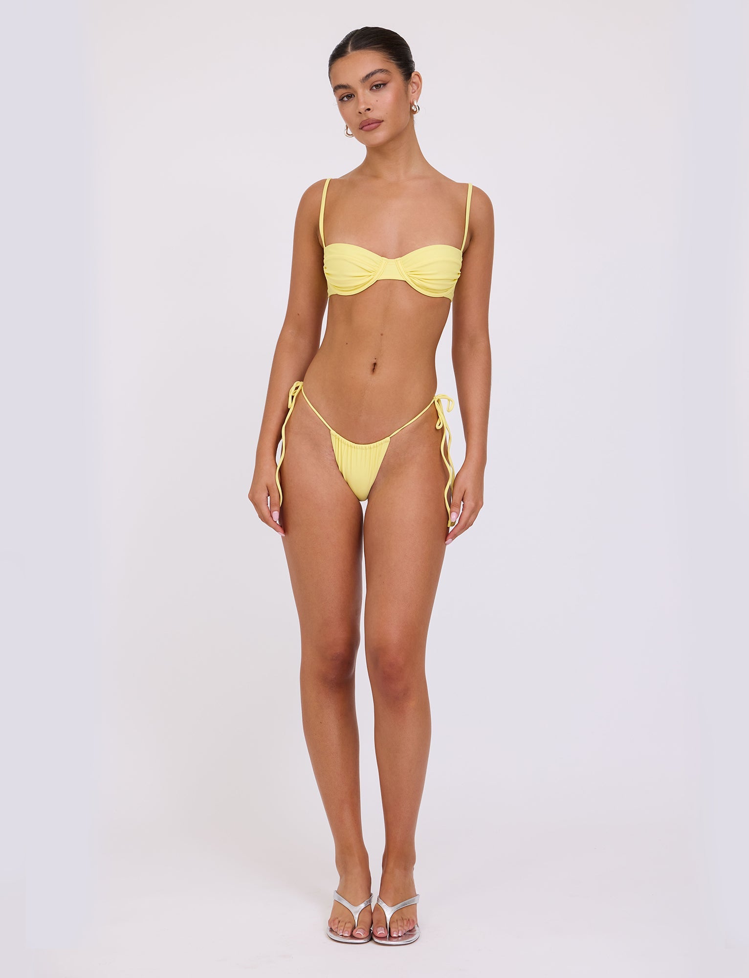 KHESSA BIKINI BOTTOM - YELLOW : LEMON - Image 4
