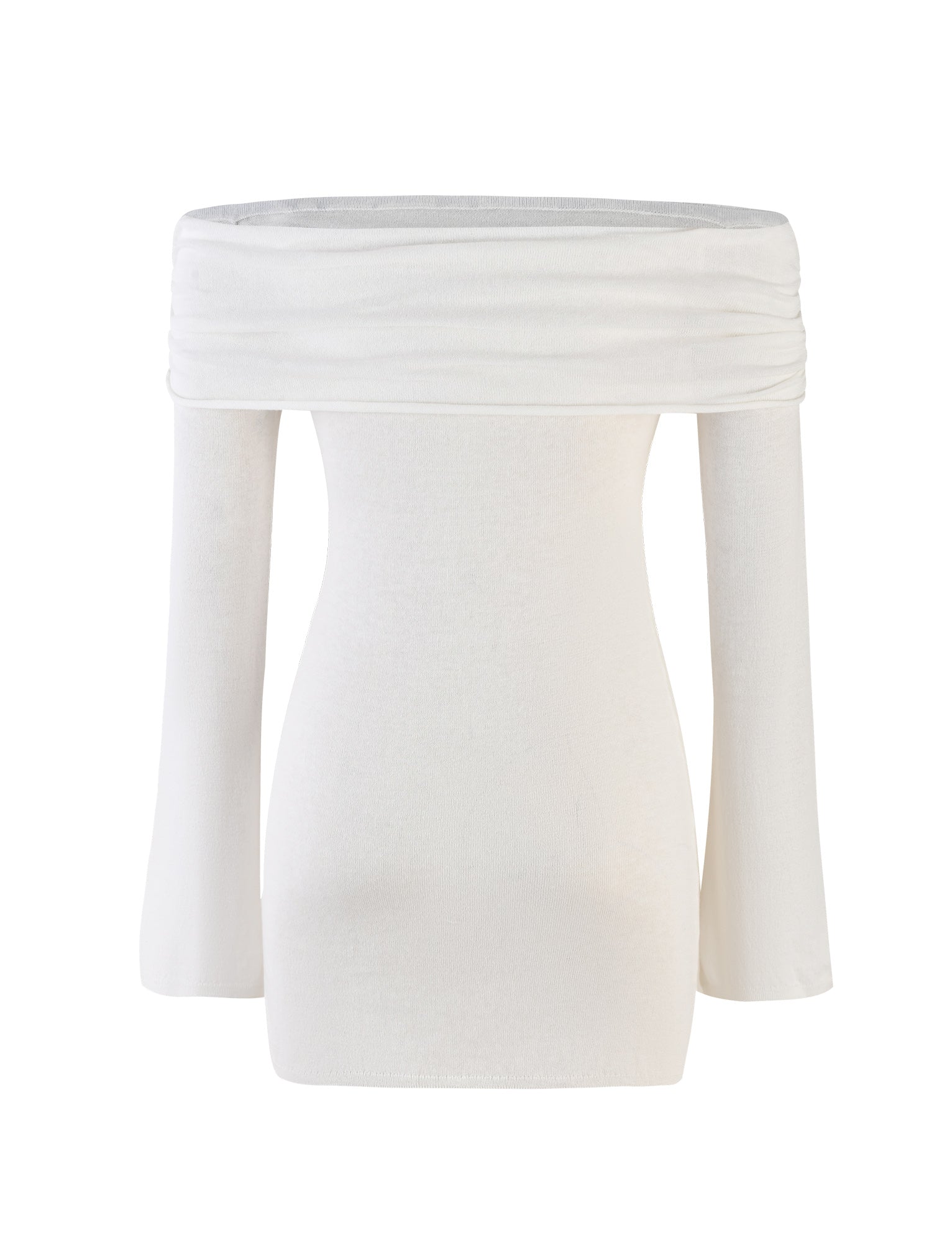 DIEDRE JUMPER DRESS - WHITE : CREAM - Image 8