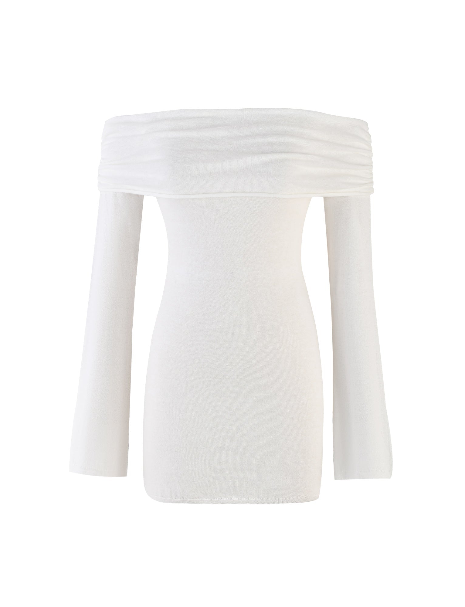DIEDRE JUMPER DRESS - WHITE : CREAM - Image 7