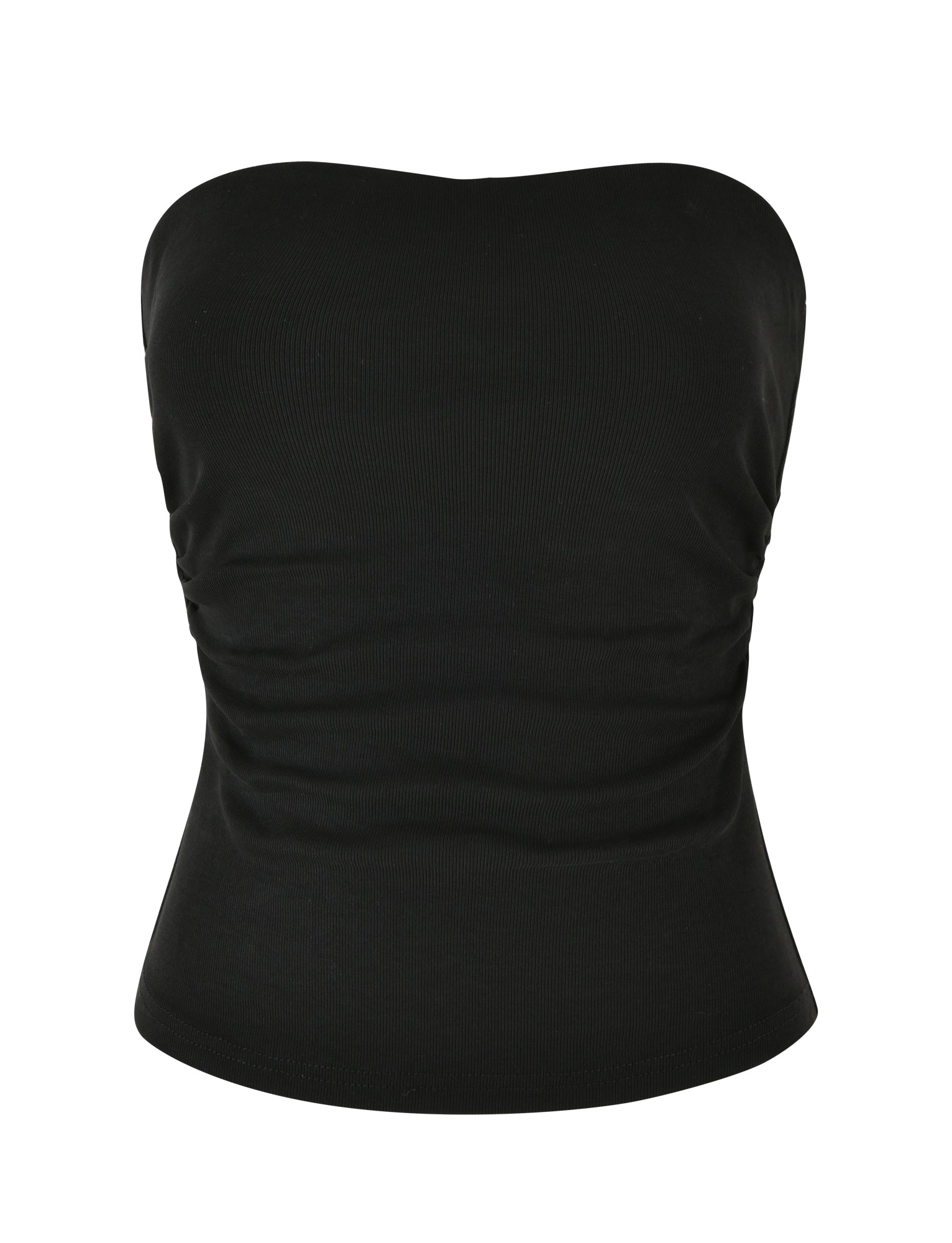 HARRIETT RIB TUBE TOP - BLACK - Image 5