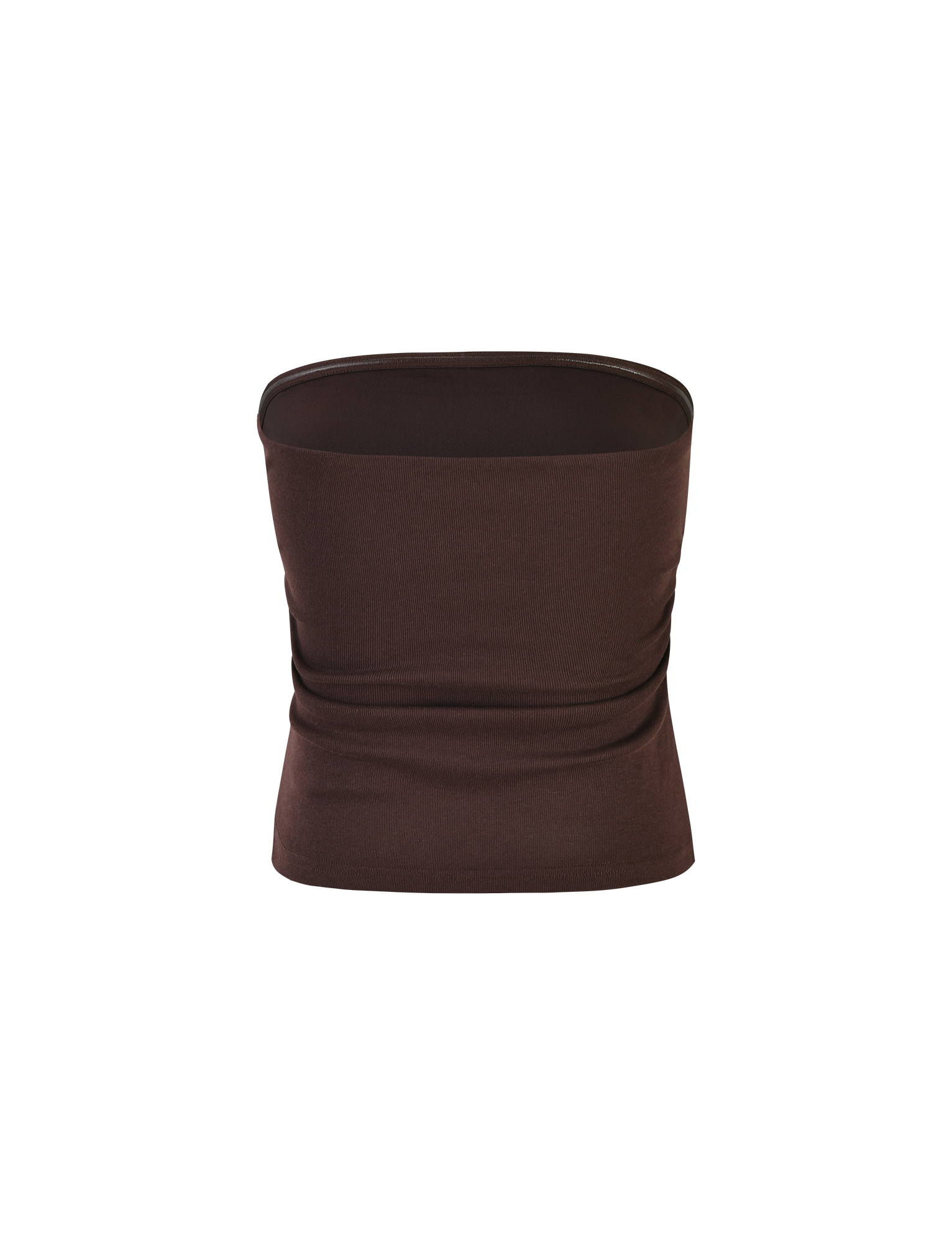 HARRIETT RIB TOP - BROWN : CHOCOLATE - Image 6