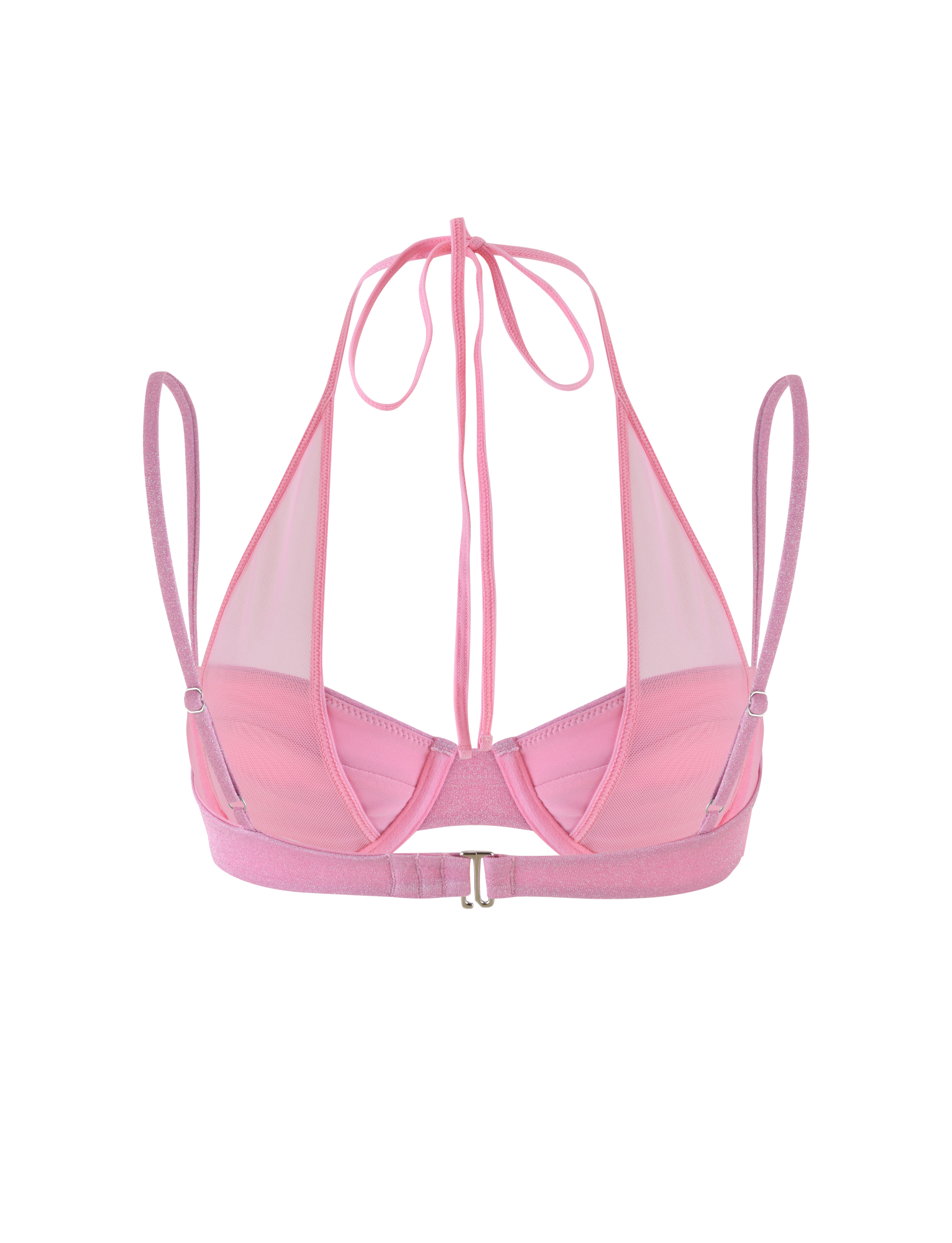 ELLISON BIKINI TOP - PINK : BABY PINK - Image 9